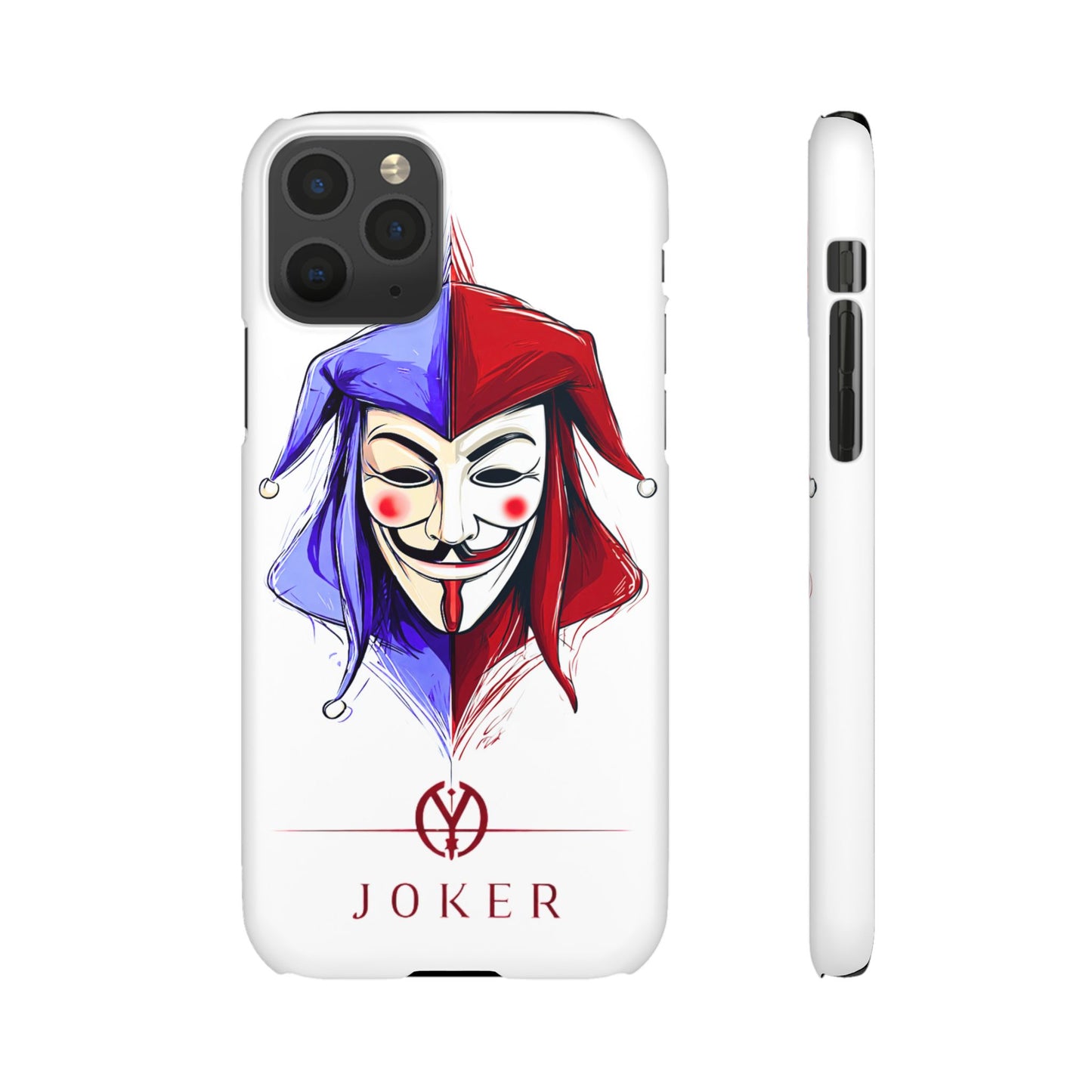 Joker & Anonimous Reunited Guy Fawkes Art Snap Case and Protective Phone Cover For iPhone and Samsung