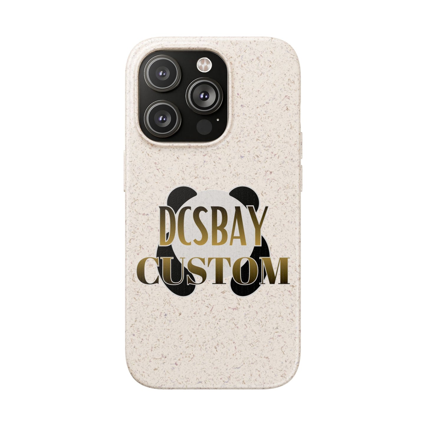 Biodegradable Panda Phone Case — Eco-Friendly Customizable iPhone Cover