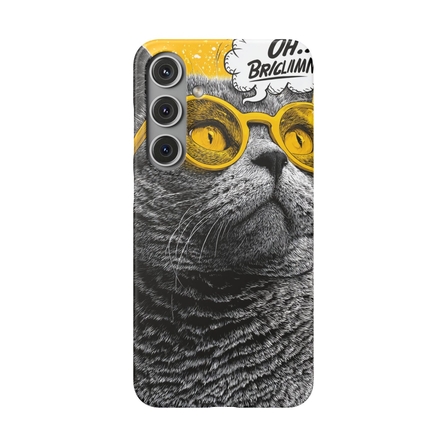 Playful Cat Snap Case - Quirky Phone Cover for Cat Lovers, Gift for Pet Enthusiasts, Funny Accessory for Any Occasion