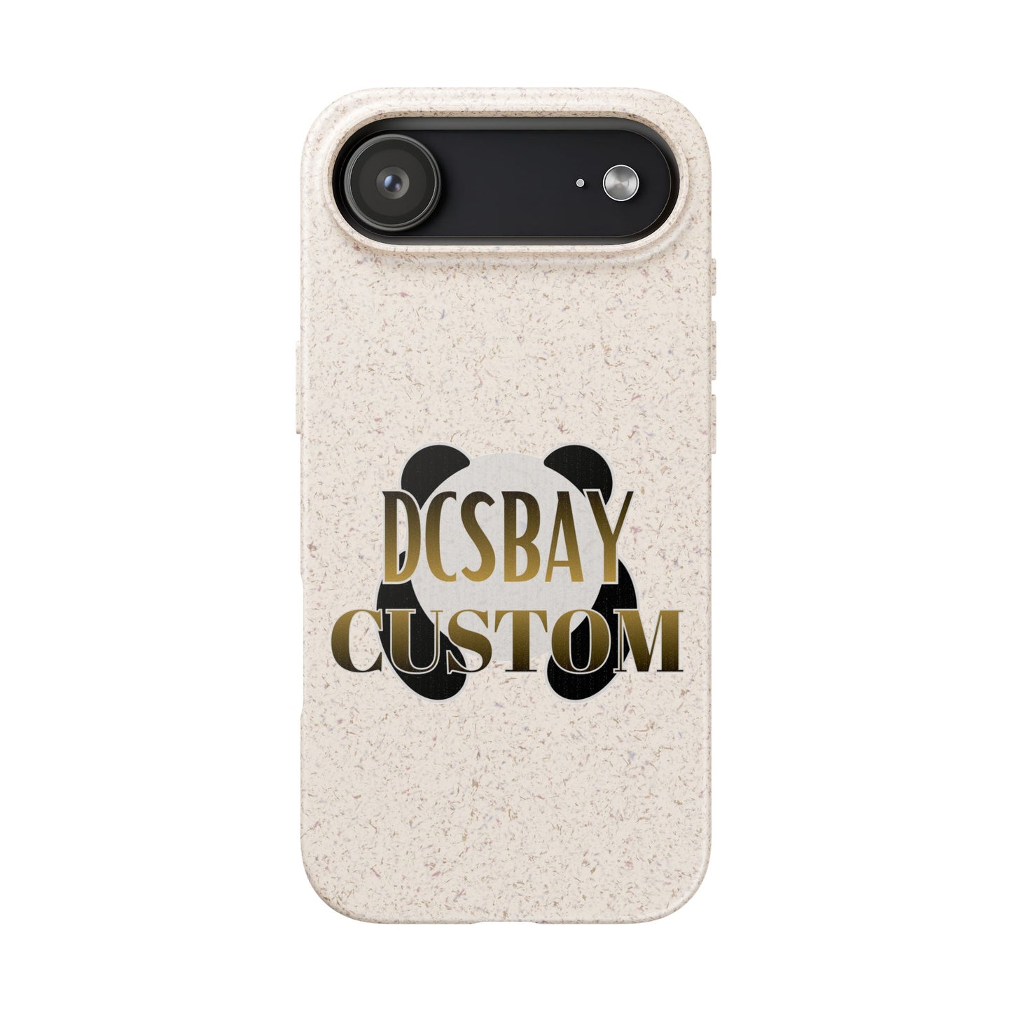Biodegradable Panda Phone Case — Eco-Friendly Customizable iPhone Cover