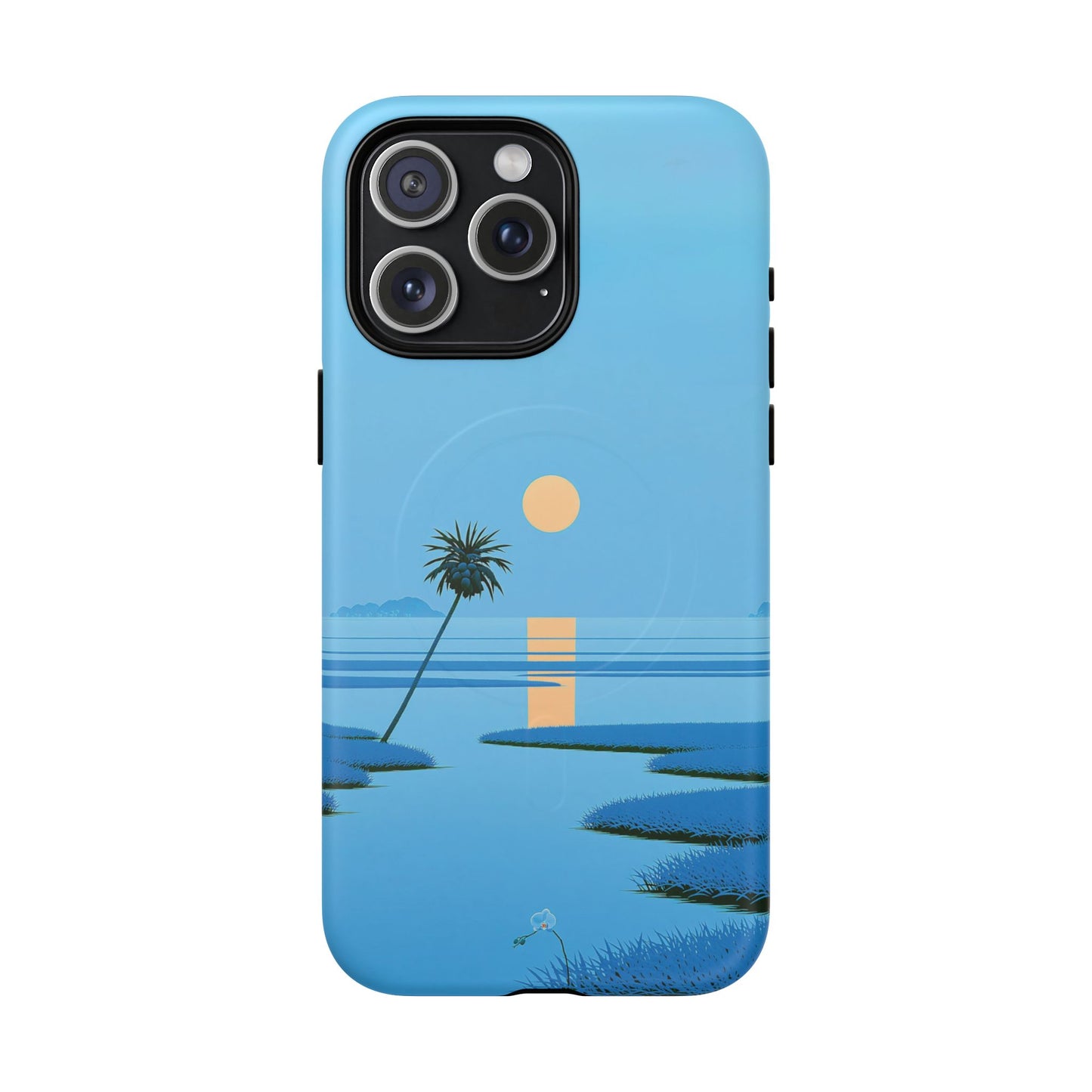Tough Magnetic Case — Minimal Sunset Palm Phone Cover