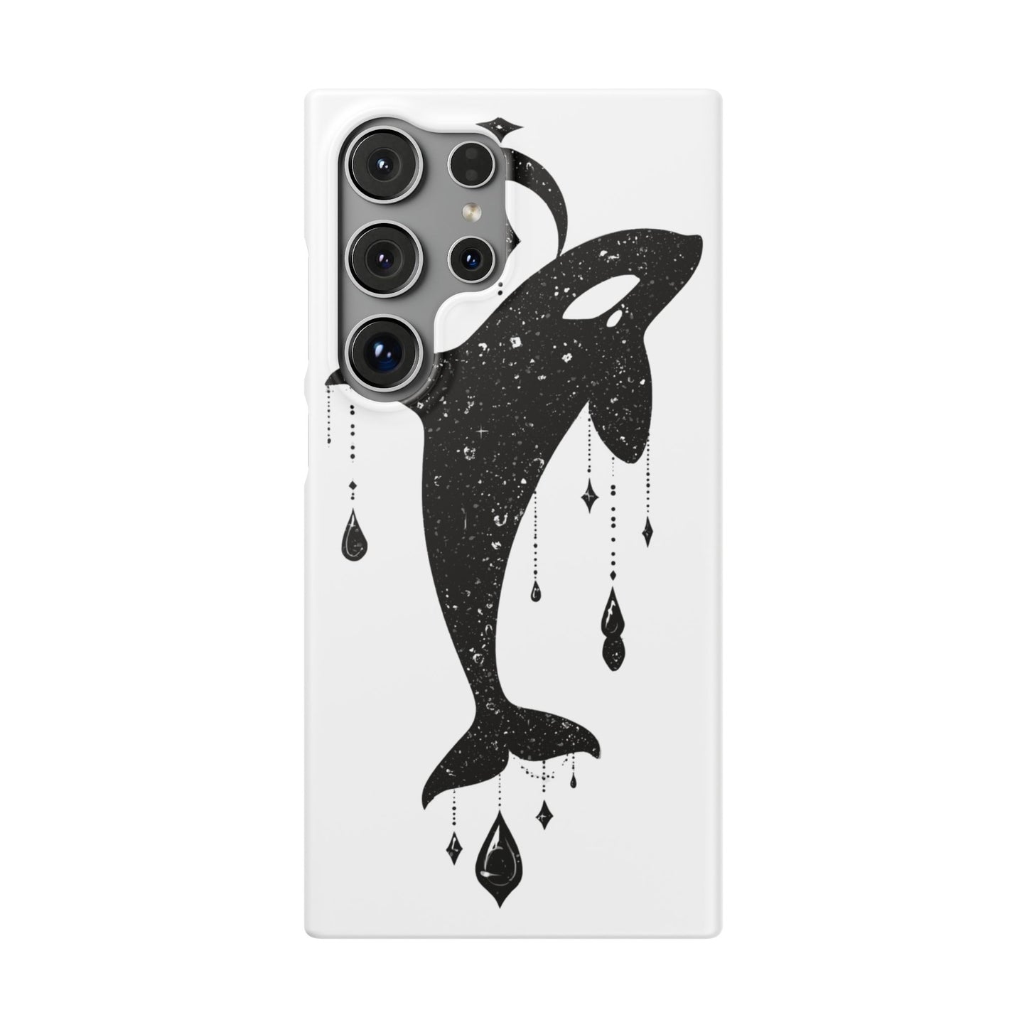 Celestial Orca Snap Case | Phone Cover, Whale Lover Gift, Cosmic Decor, Unique Art, Ocean Vibe