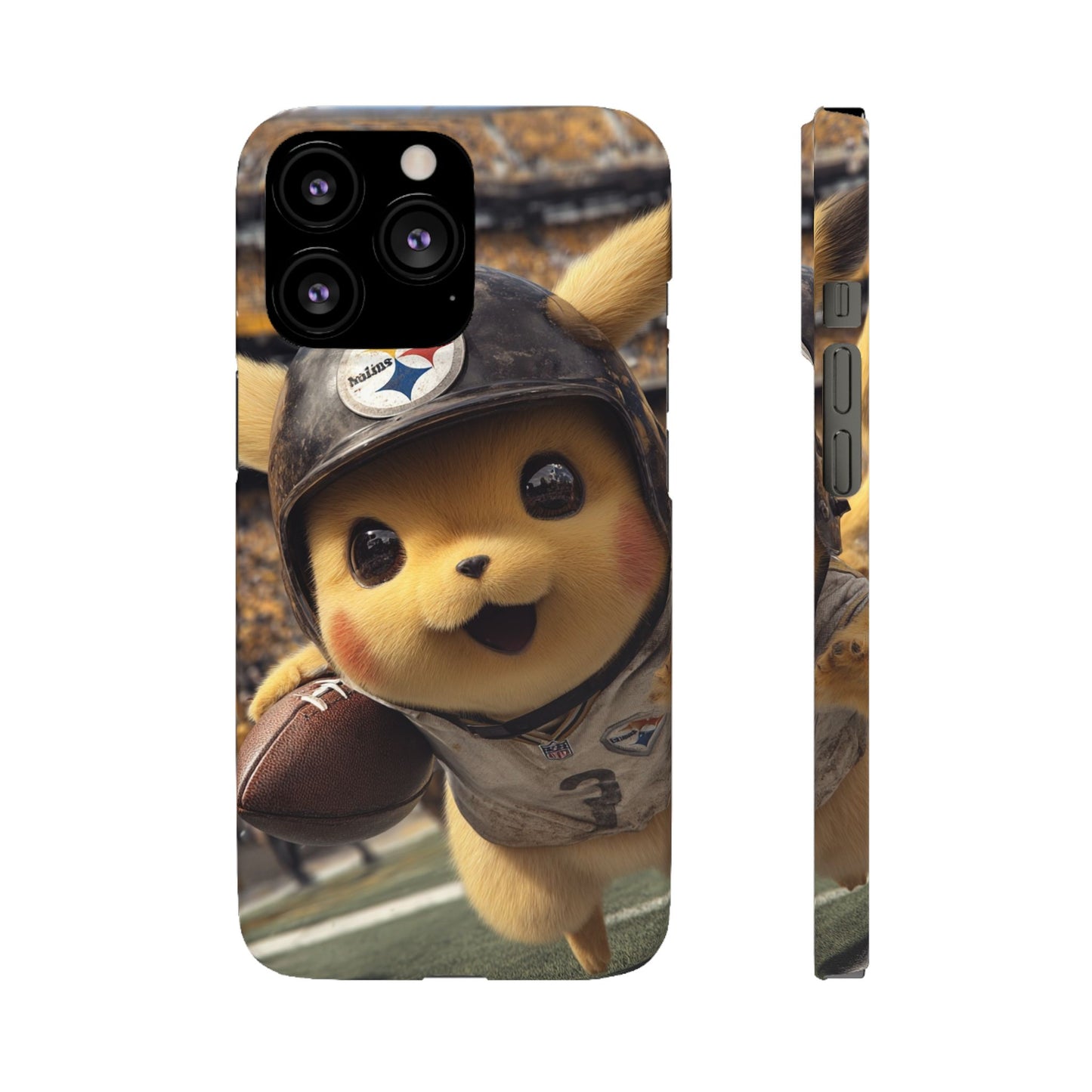 Fun Character Sports Snap Case, Phone Case, Fun Tech Accessory, Cute Gift for Gamers, Football Lovers, Kids.