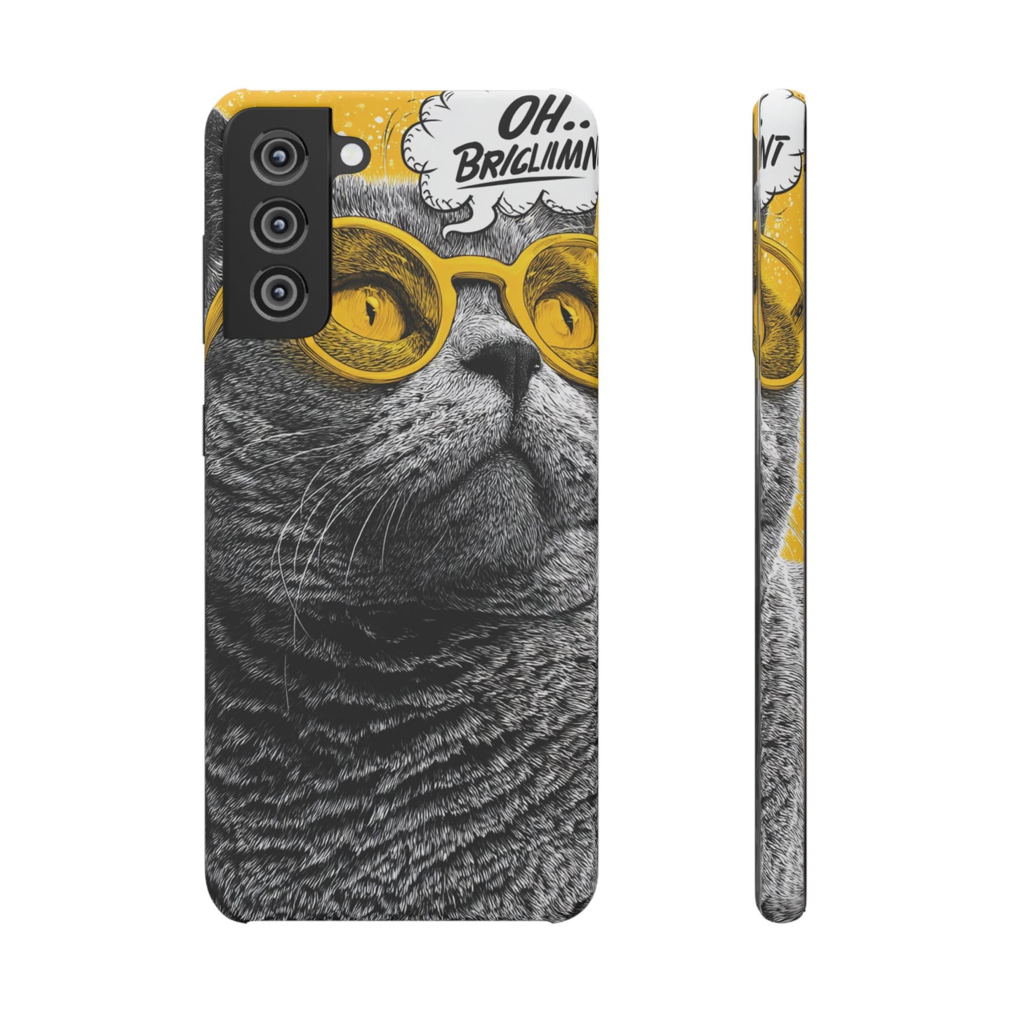 Playful Cat Snap Case - Quirky Phone Cover for Cat Lovers, Gift for Pet Enthusiasts, Funny Accessory for Any Occasion