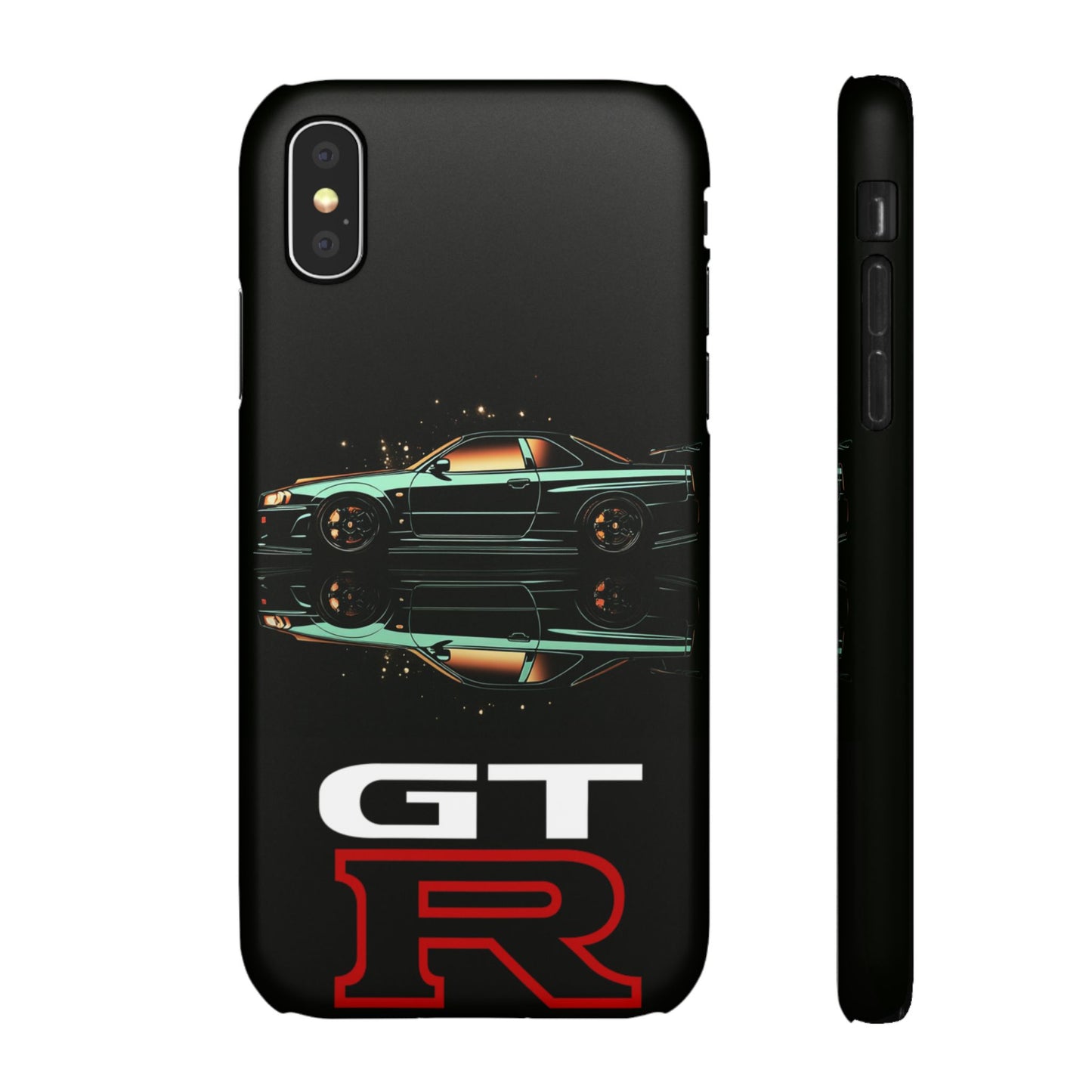 Green Skyleine R34 GTR Art Snap Case and Protective Phone Cover For iPhone and Samsung