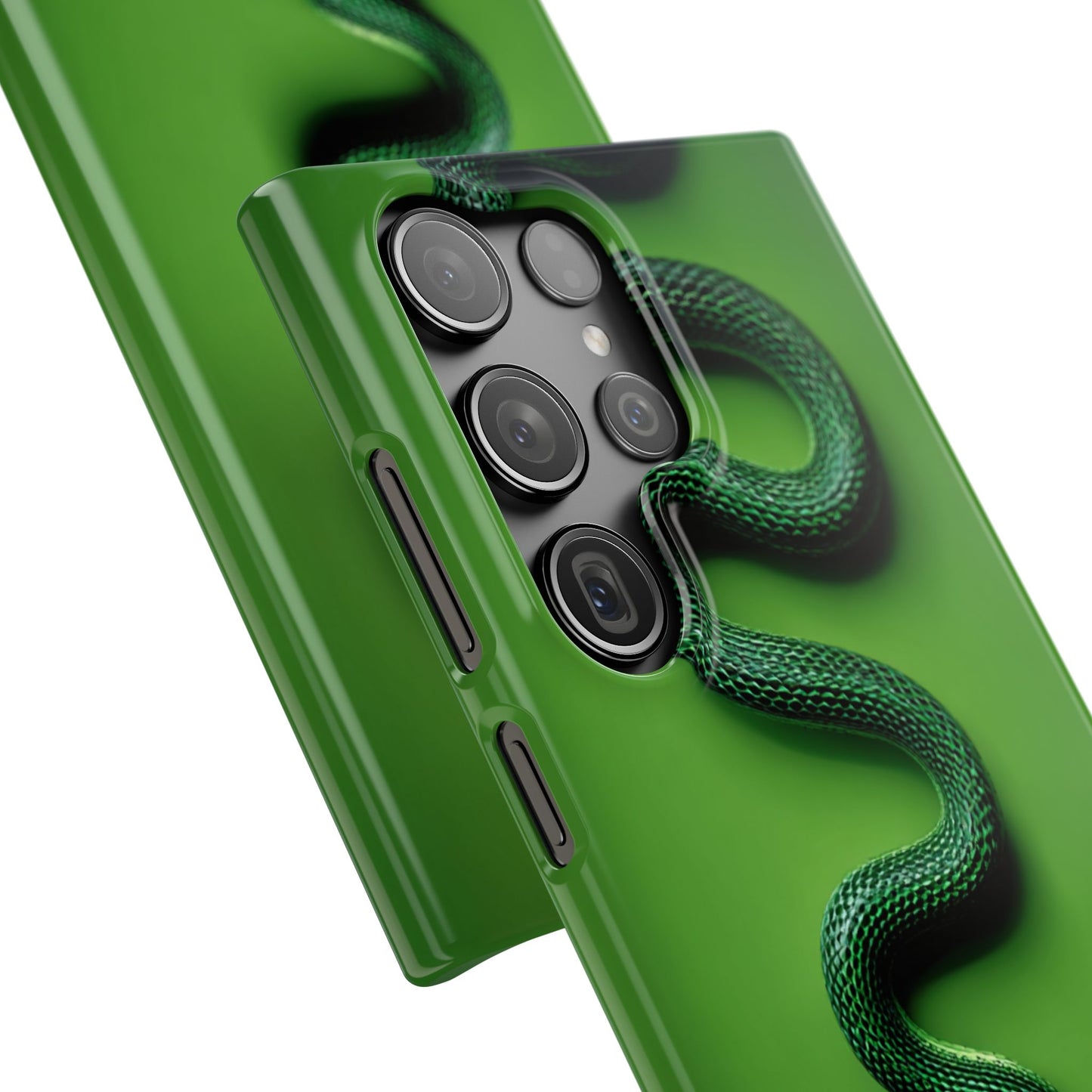 Green Snake Snap Case for iPhone, Stylish Phone Cover, Unique Gift, Trendy Accessory, Birthday, Nature Lover's Phone Case