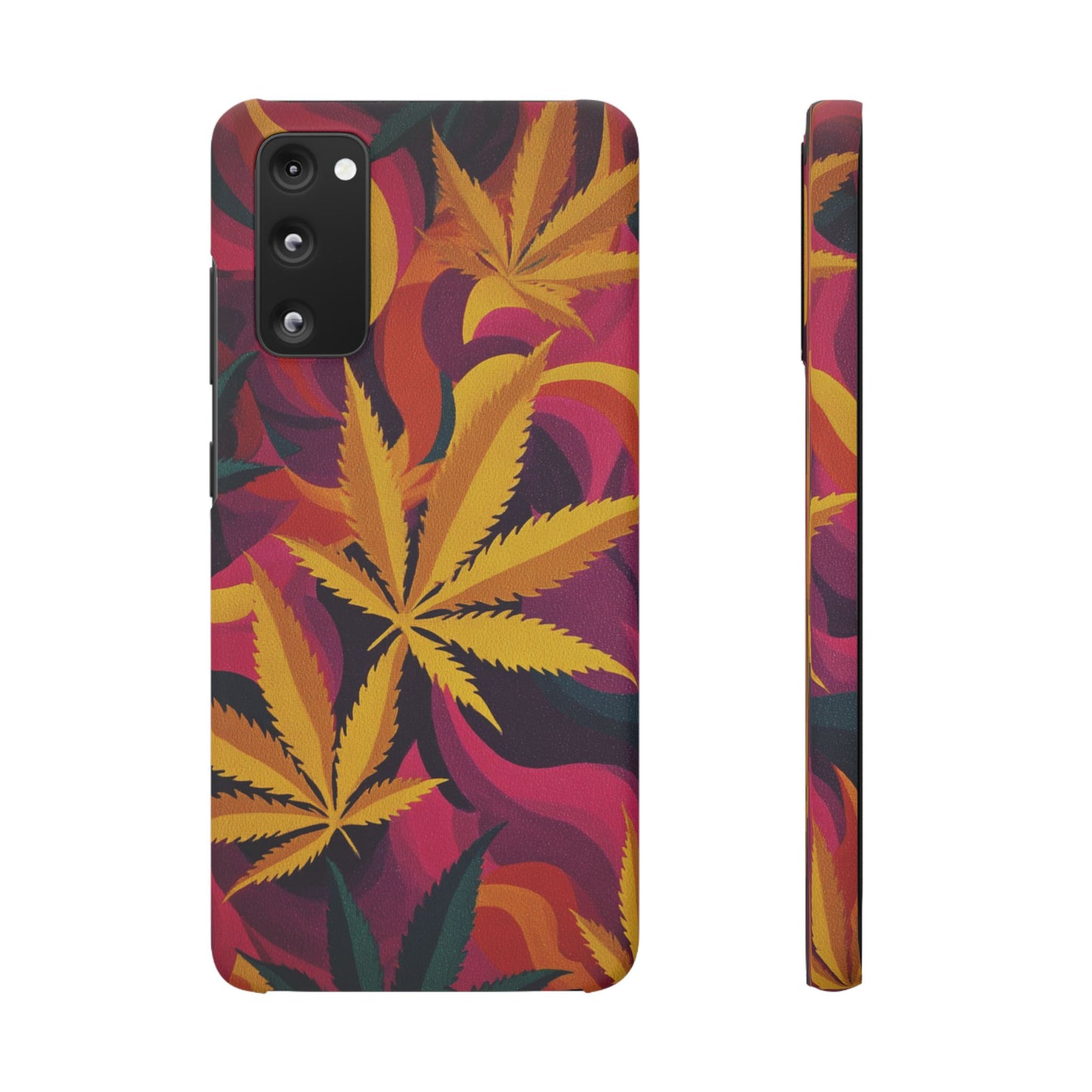 Autumn Vibe Cannabis Snap Case for IPhones and Samsungs Custom