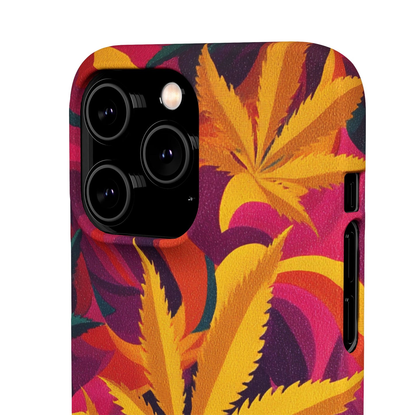 Autumn Vibe Cannabis Snap Case for IPhones and Samsungs Custom