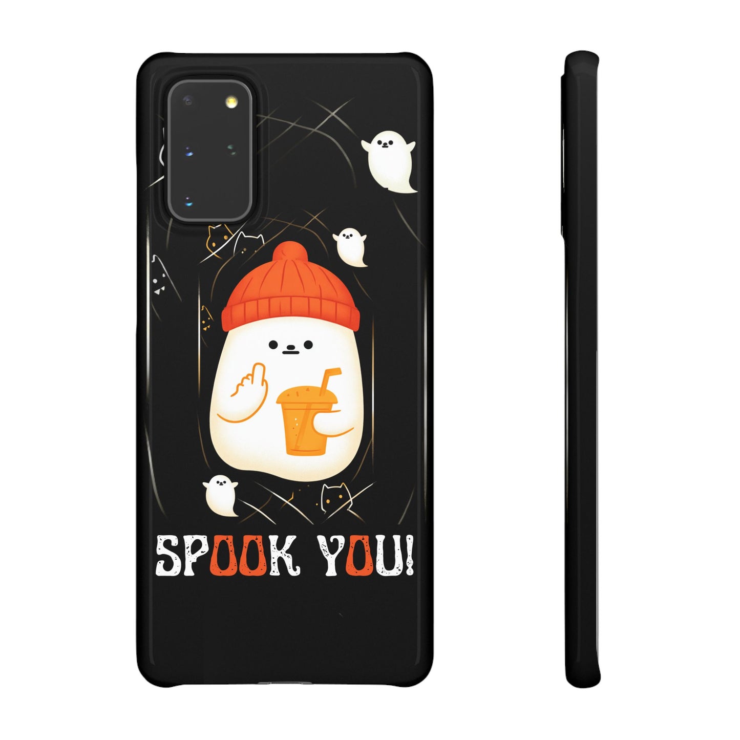 Spook You Halloween Ghost Snap Case Kawaii Protective Phone Cover for iPhone and Samsung