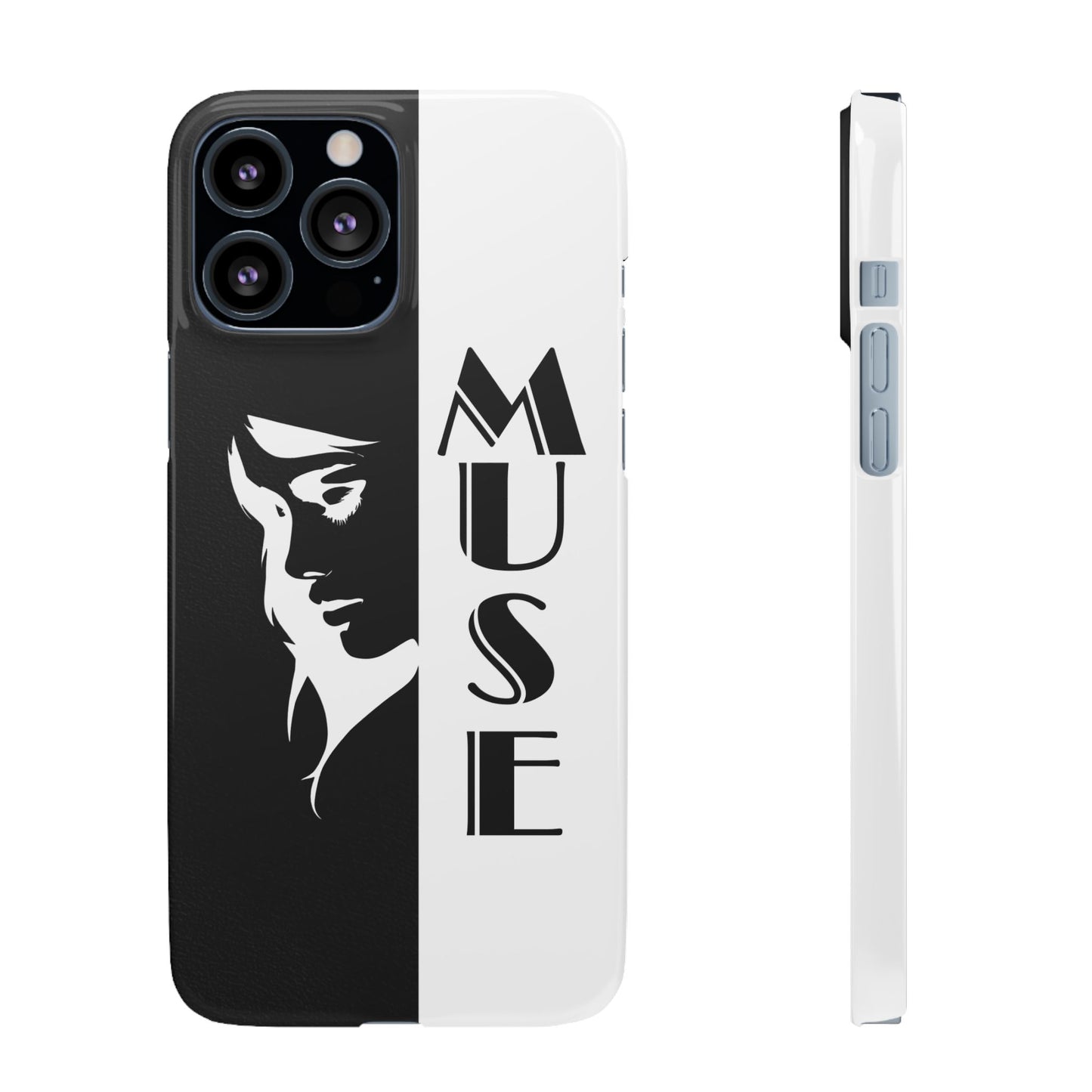 Black And White Bold Muse Snap Case Cover for iPhone and Samsung