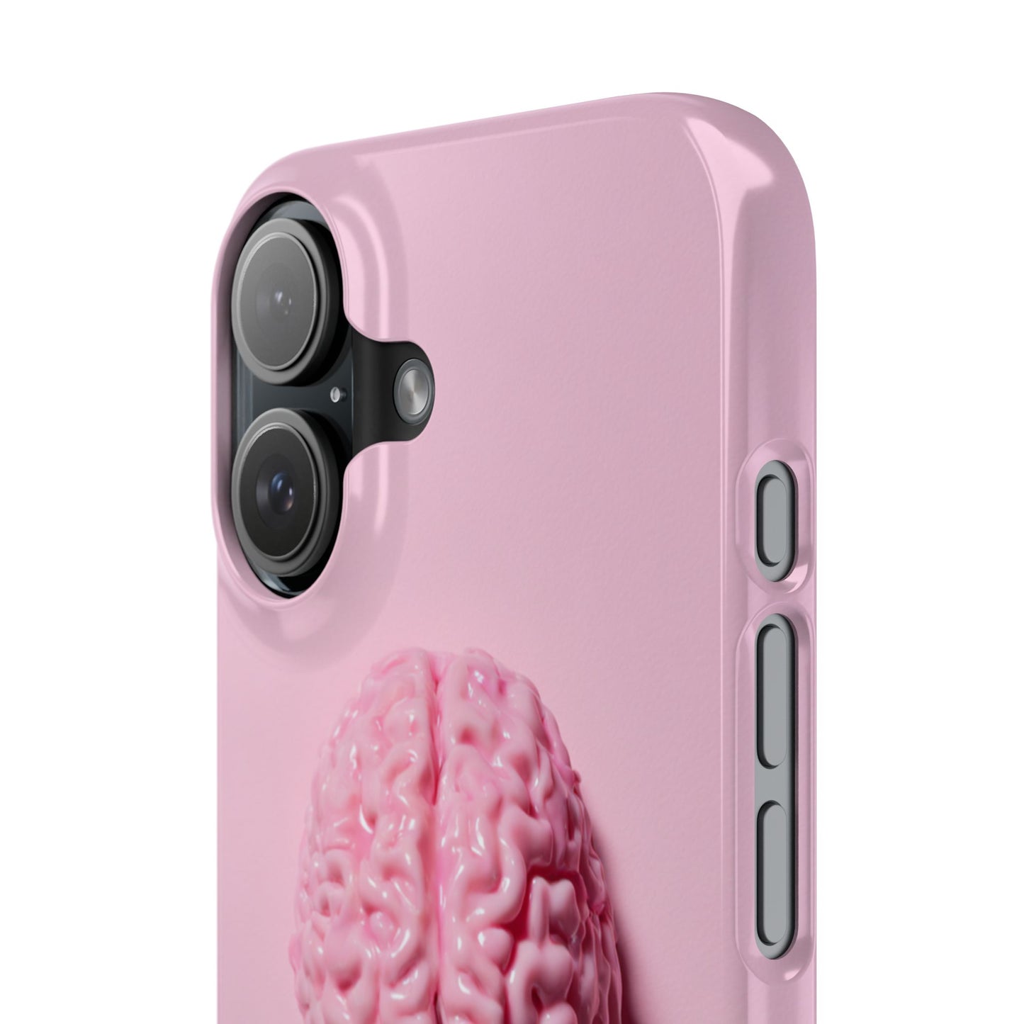 Slim Cases, Brain Design Phone Case With Card Holder, Cute Tech Accessory, Unique Gift for Students, Stylish Phone Protection, Valentine's