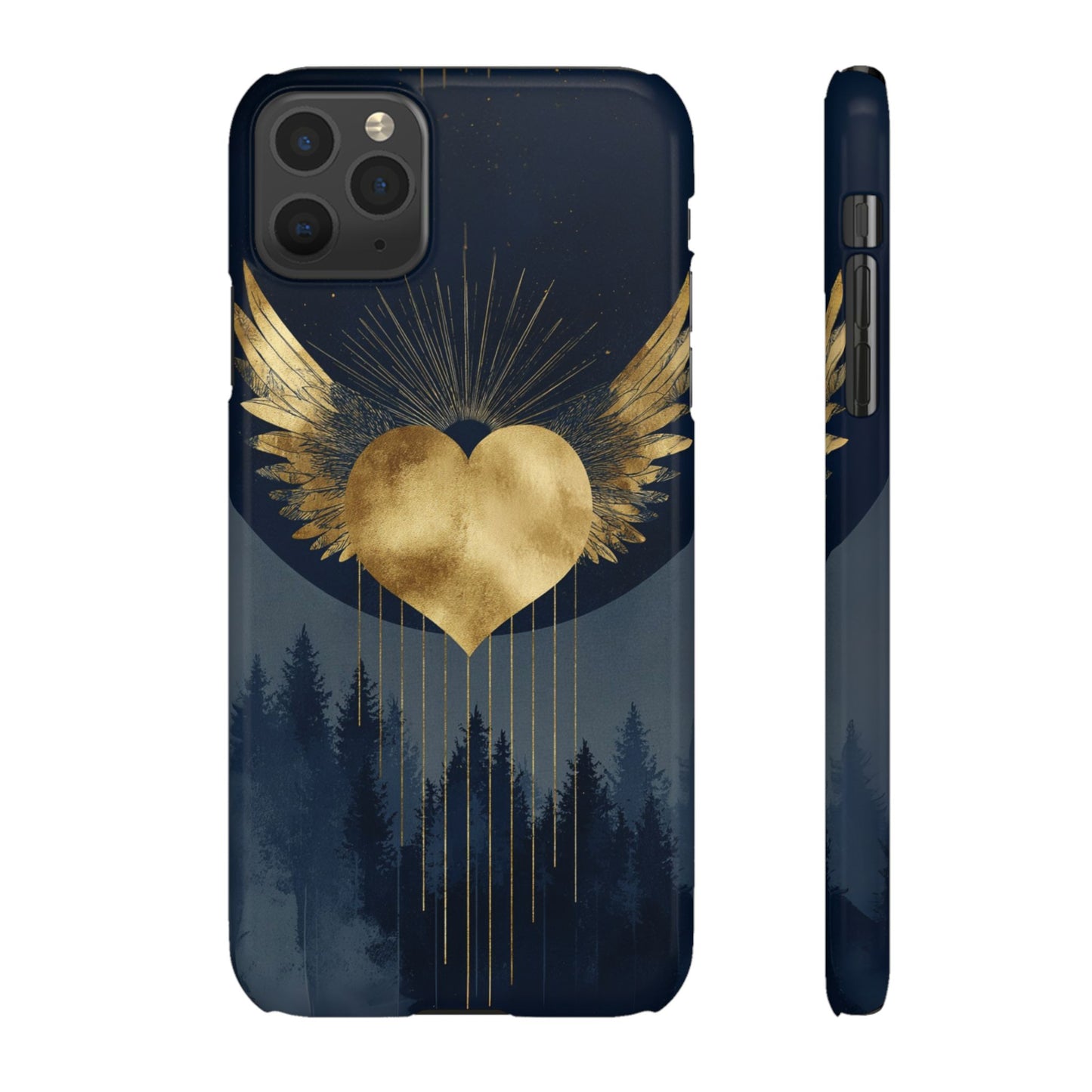Heart Wing Snap Case, Elegant Phone Cover, Unique Gift, Artistic Accessory, Protective Case for Love and Romance