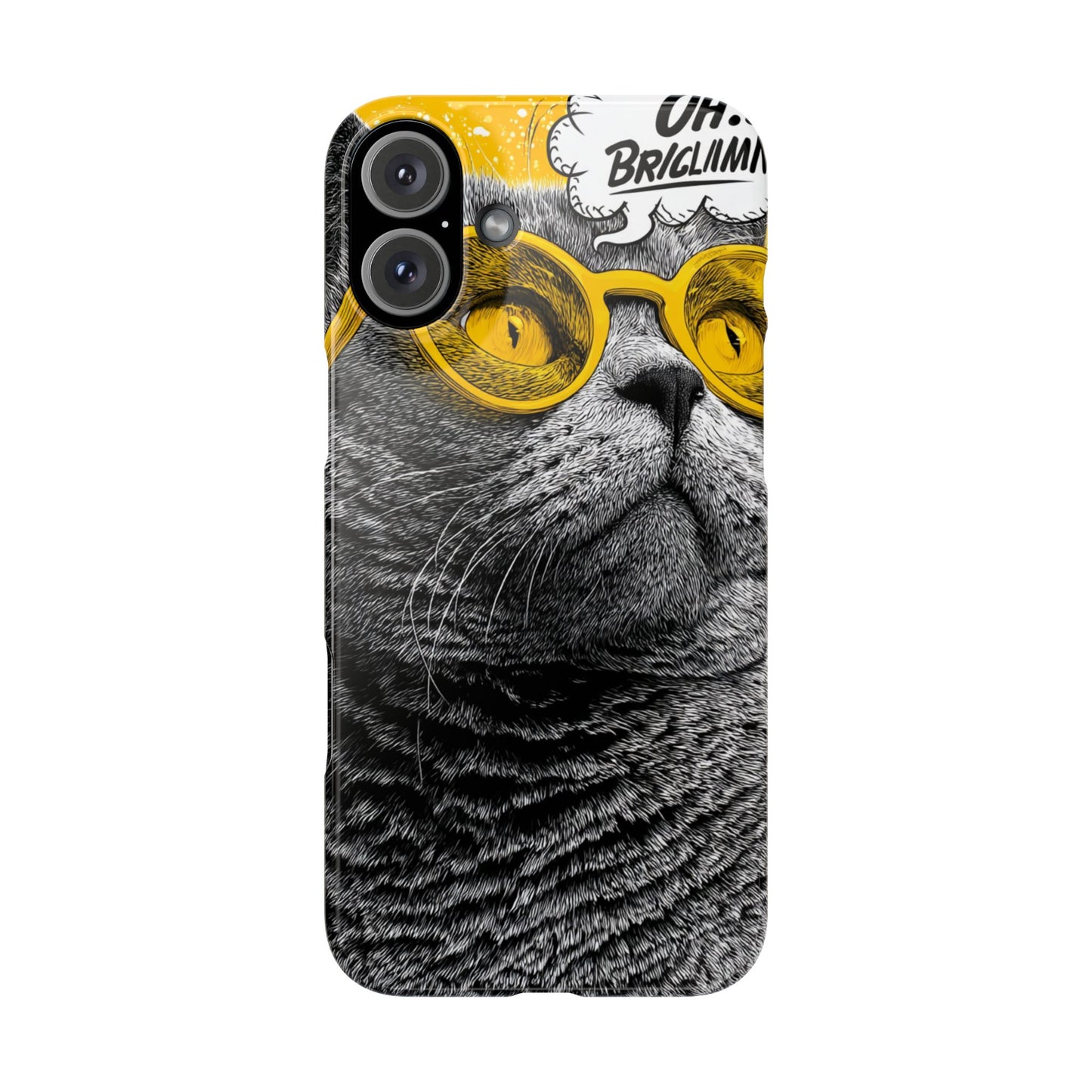 Playful Cat Snap Case - Quirky Phone Cover for Cat Lovers, Gift for Pet Enthusiasts, Funny Accessory for Any Occasion