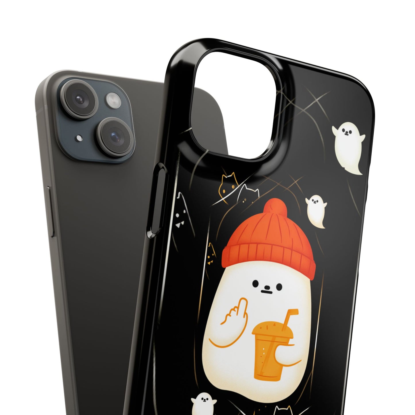 Spook You Halloween Ghost Snap Case Kawaii Protective Phone Cover for iPhone and Samsung