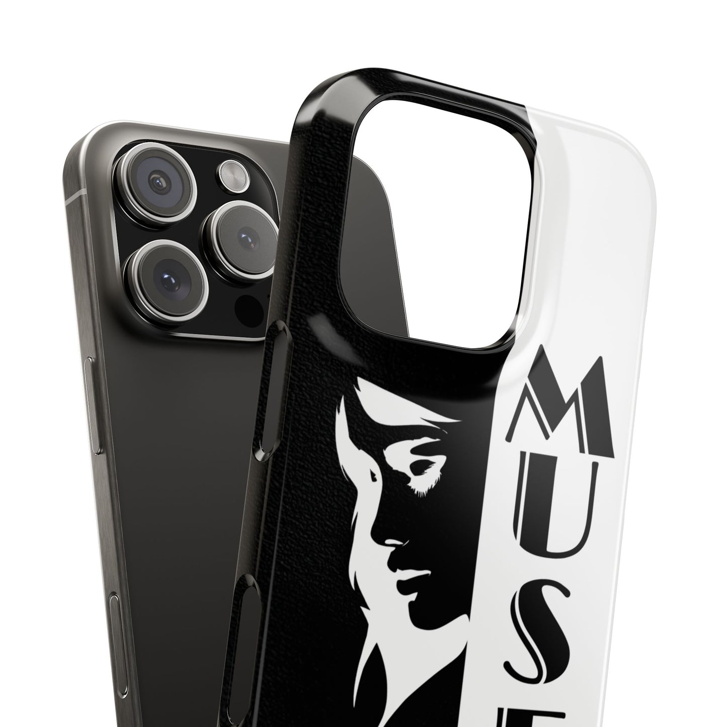 Black And White Bold Muse Snap Case Cover for iPhone and Samsung