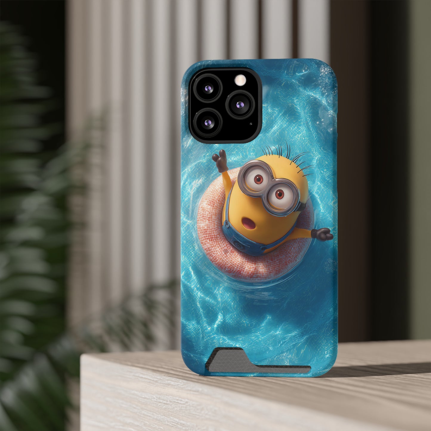 Minion Phone Case with Card Holder, Fun and Functional Accessory for Kids, Smartphone Case, Gift for Minion Fans, Unique Mobile Cover, [...]