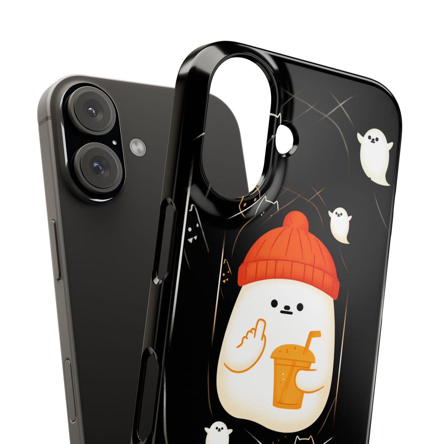 Spook You Halloween Ghost Snap Case Kawaii Protective Phone Cover for iPhone and Samsung