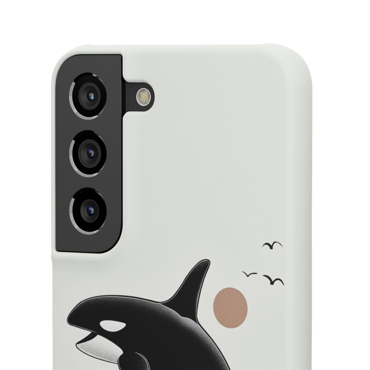 Whale Splash Phone Case | Ocean Lover Gift, Marine Art, Snap Cases, Cute Whale Design, Custom Phone Accessories