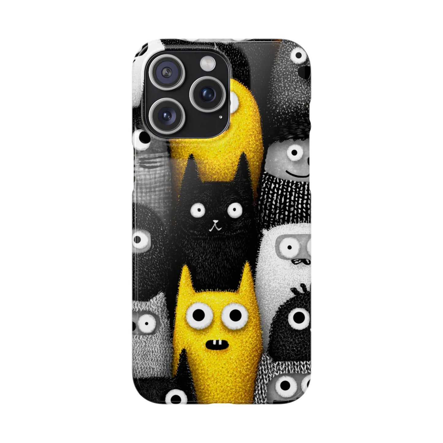 Colorful Character Snap Cases, Cute Phone Cover, Unique Gift for Kids, Fun Accessory, Perfect for Birthdays, Holidays
