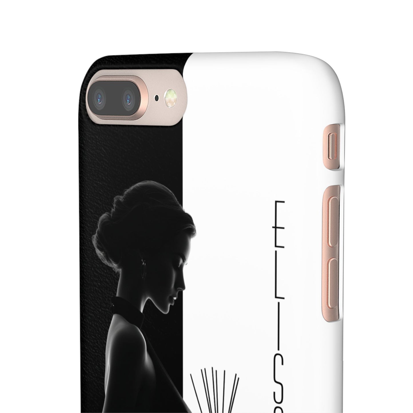 Custom Black and White Snap Case for Women Phone Cover for iPhone and Samsung