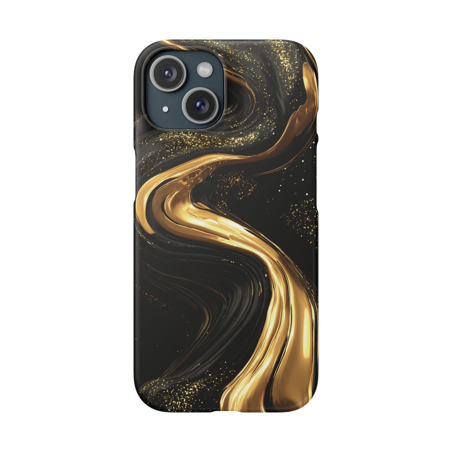 Elegant Gold Swirl Snap Case - Stylish Phone Cover, Modern Accessory, Gift for Her, Luxe Phone Case, Trendy Decor