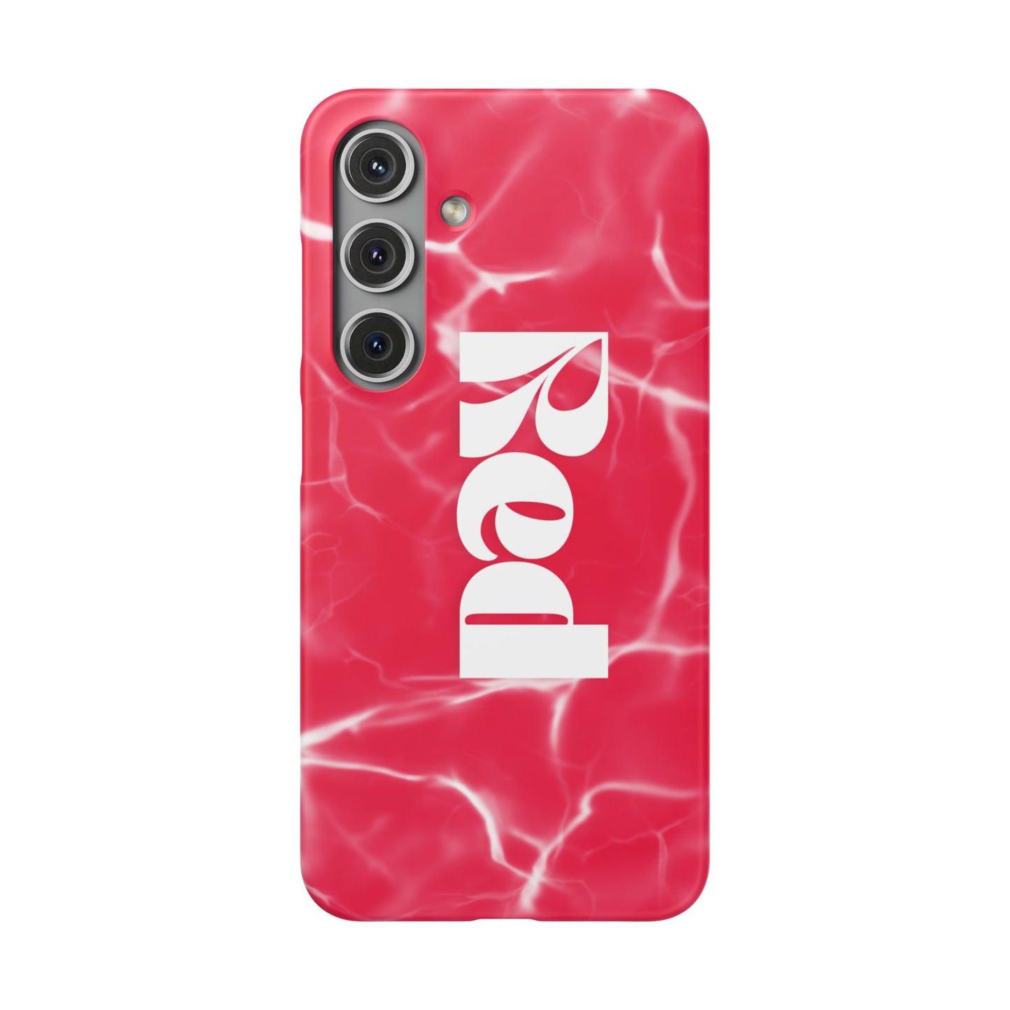 Vibrant Red Snap Case for iPhone, Trendy Phone Cover, Gift for Her, Summer Accessory, Stylish Tech Protection