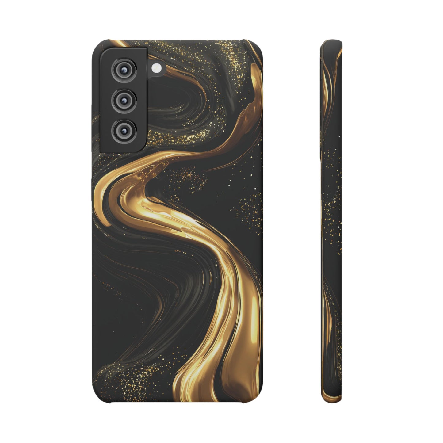 Elegant Gold Swirl Snap Case - Stylish Phone Cover, Modern Accessory, Gift for Her, Luxe Phone Case, Trendy Decor