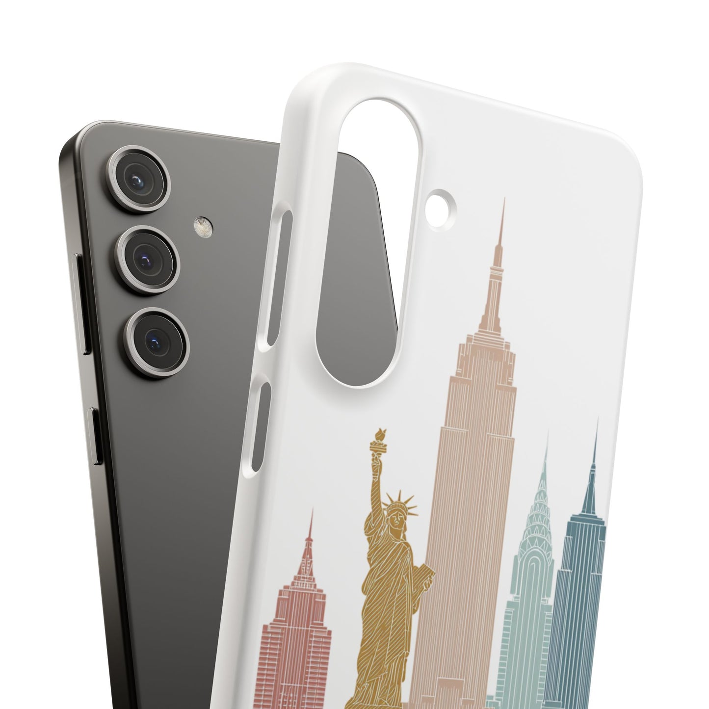 Stylish New York Snap Case, Urban Phone Cover, Cityscape Phone Case, Gift for Travelers, Trendy Protective Case