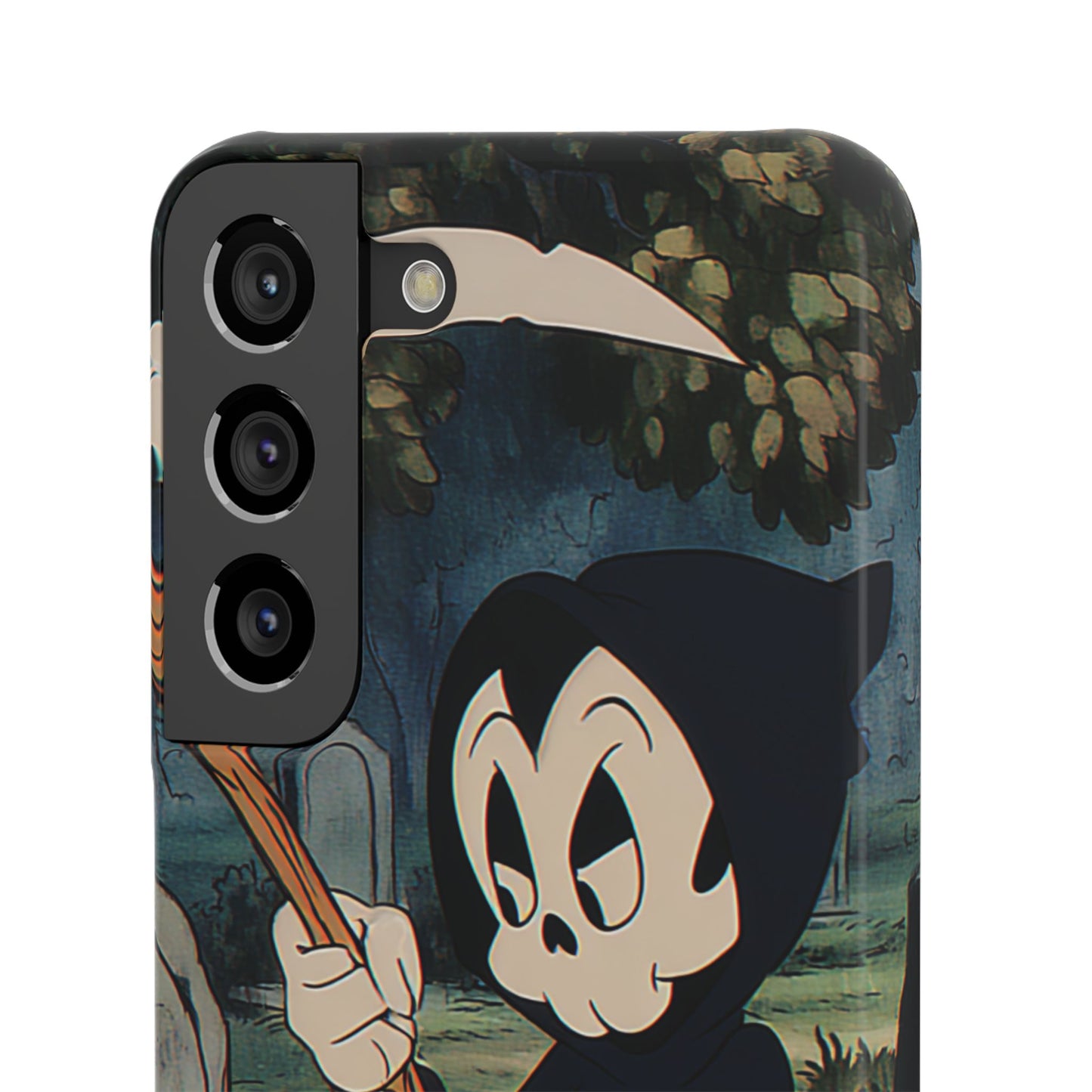 Grim Reaper Snap Case, Halloween Phone Case, Cute Death Phone Cover, Spooky Accessories, Unique Phone Protector