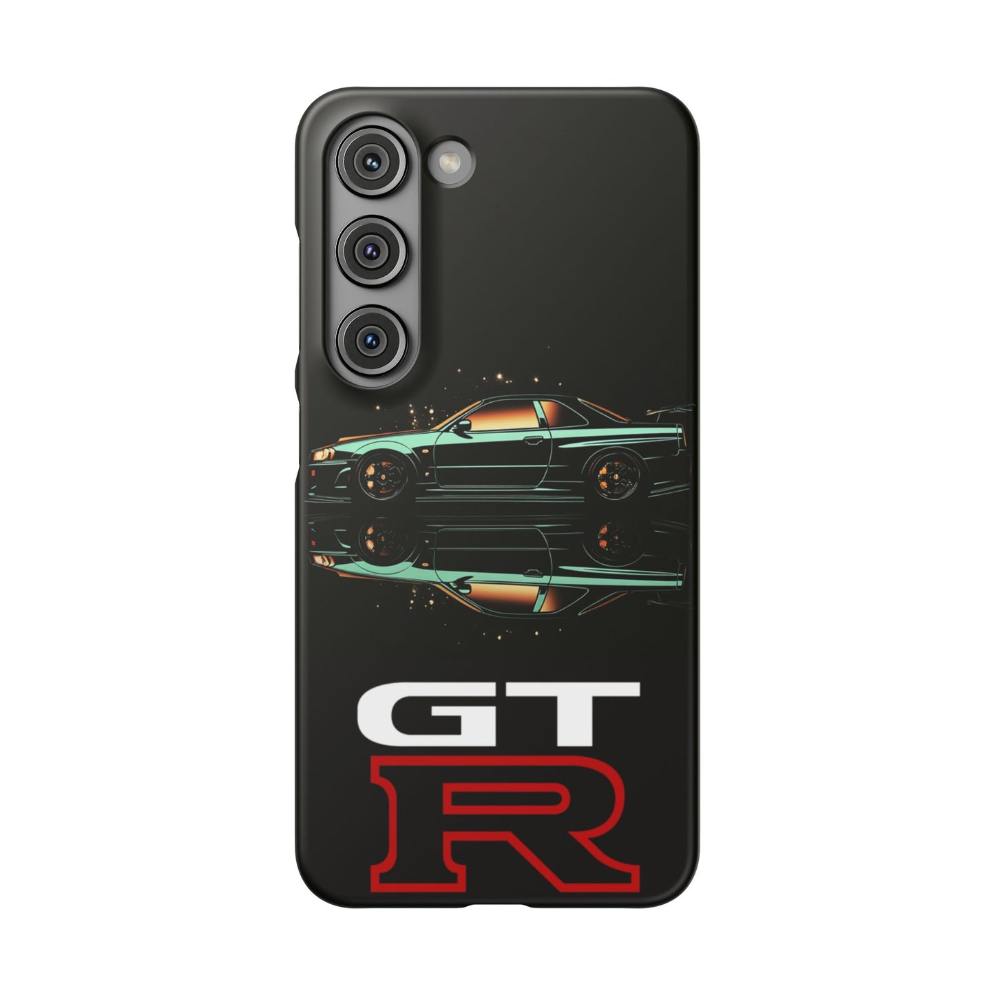 Green Skyleine R34 GTR Art Snap Case and Protective Phone Cover For iPhone and Samsung