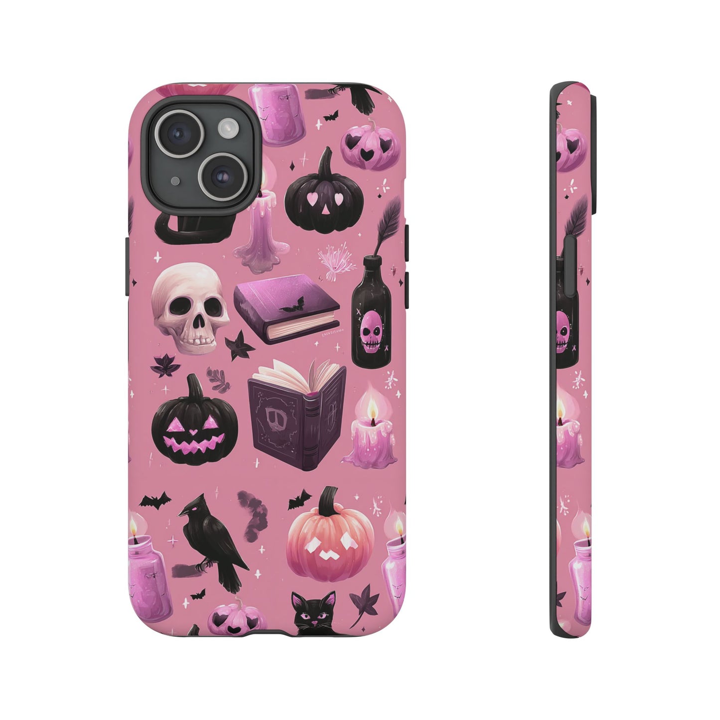 Spooky Phone Case - Halloween Design, Cute Costume Accessory, Fall Decor, Gift for Cat Lovers, Witchy Vibes, Trick or Treat