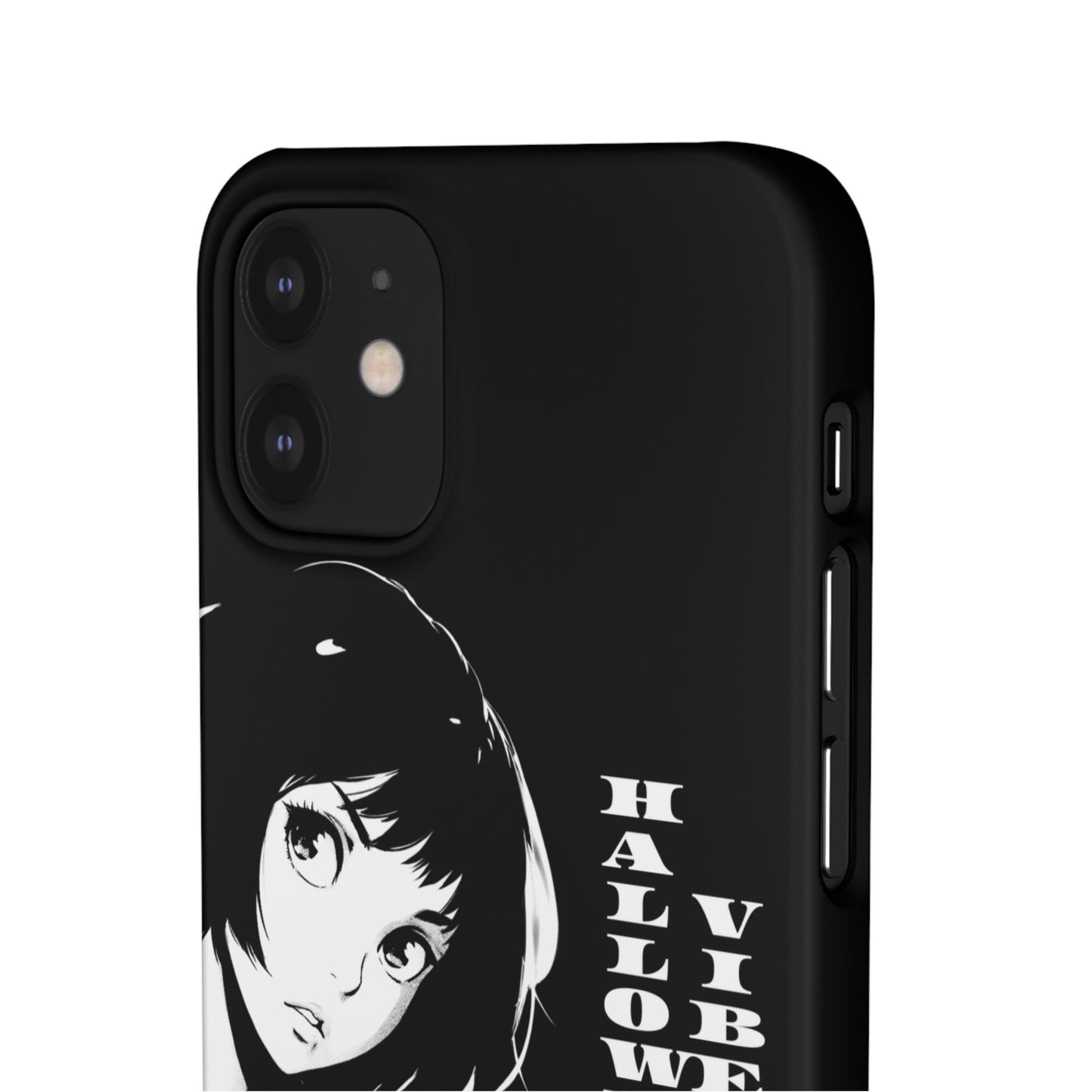 Halloween Vibes Snap Case Black and White Protective Phone Cover for iPhone and Samsung