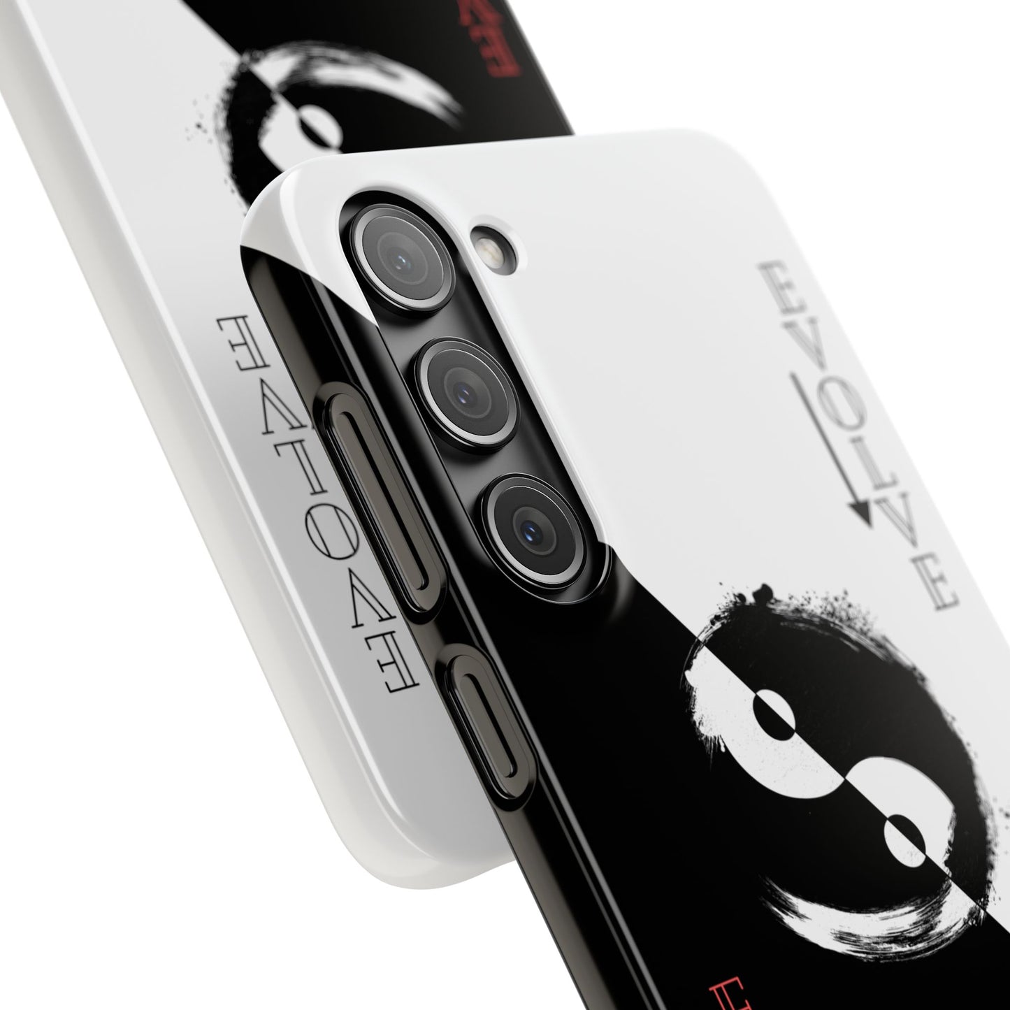 Yin Yang Evolve Black and White Snap Case Cover for iPhone and Samsung