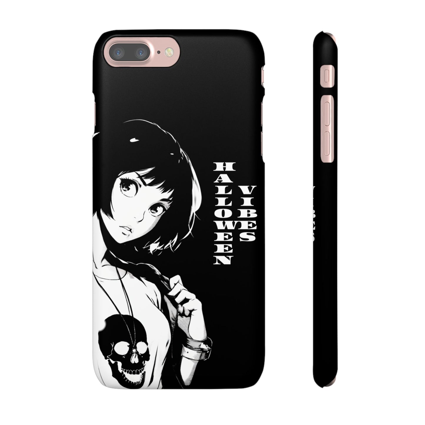 Halloween Vibes Snap Case Black and White Protective Phone Cover for iPhone and Samsung