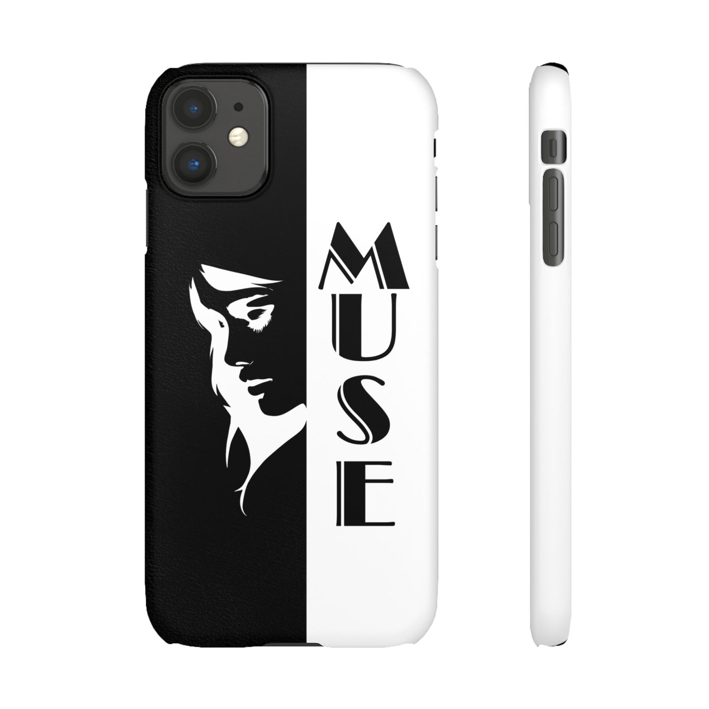 Black And White Bold Muse Snap Case Cover for iPhone and Samsung