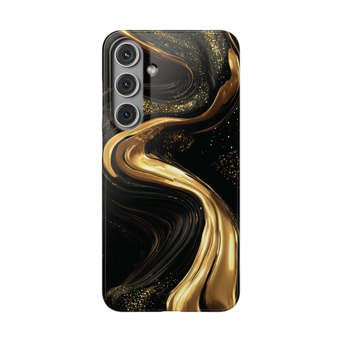 Elegant Gold Swirl Snap Case - Stylish Phone Cover, Modern Accessory, Gift for Her, Luxe Phone Case, Trendy Decor