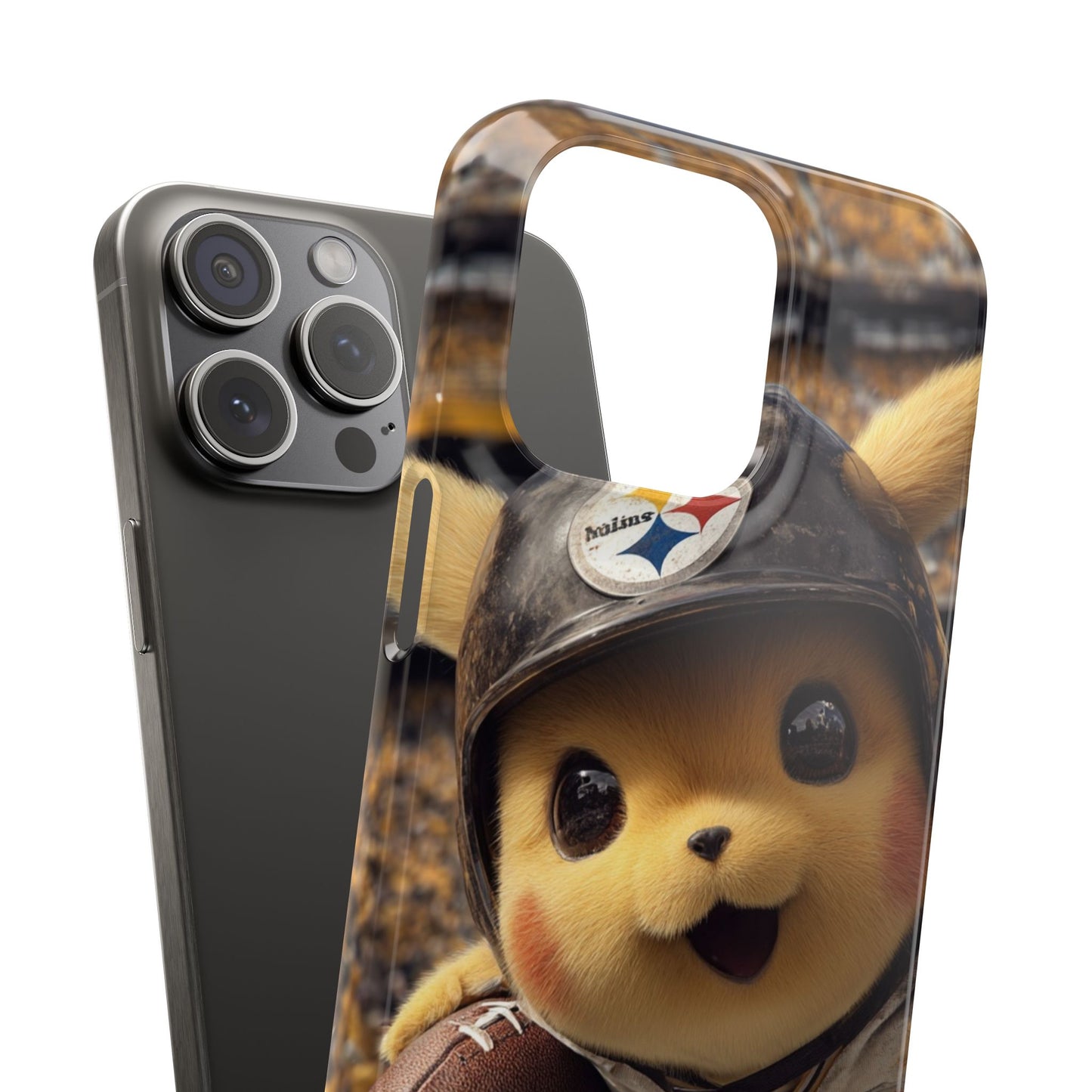 Fun Character Sports Snap Case, Phone Case, Fun Tech Accessory, Cute Gift for Gamers, Football Lovers, Kids.