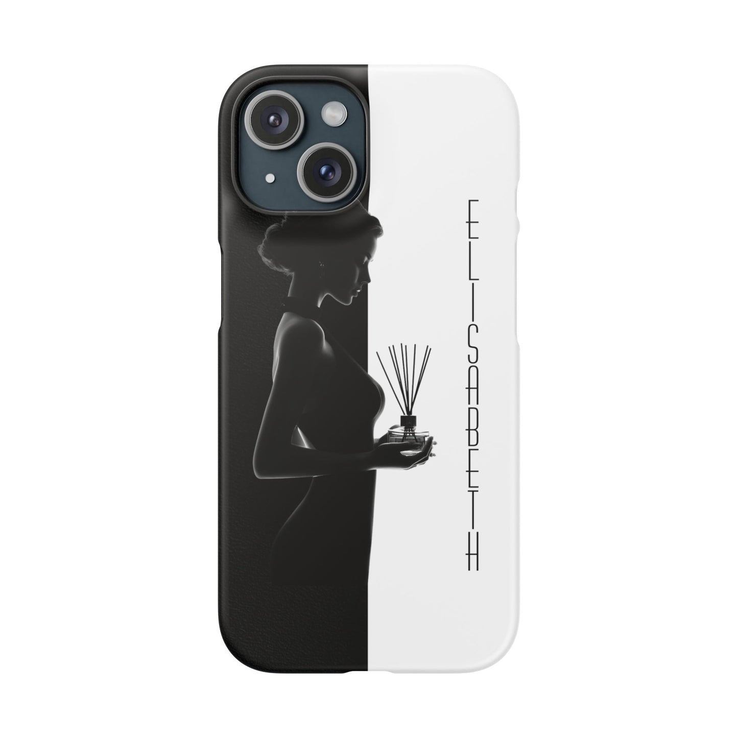 Custom Black and White Snap Case for Women Phone Cover for iPhone and Samsung