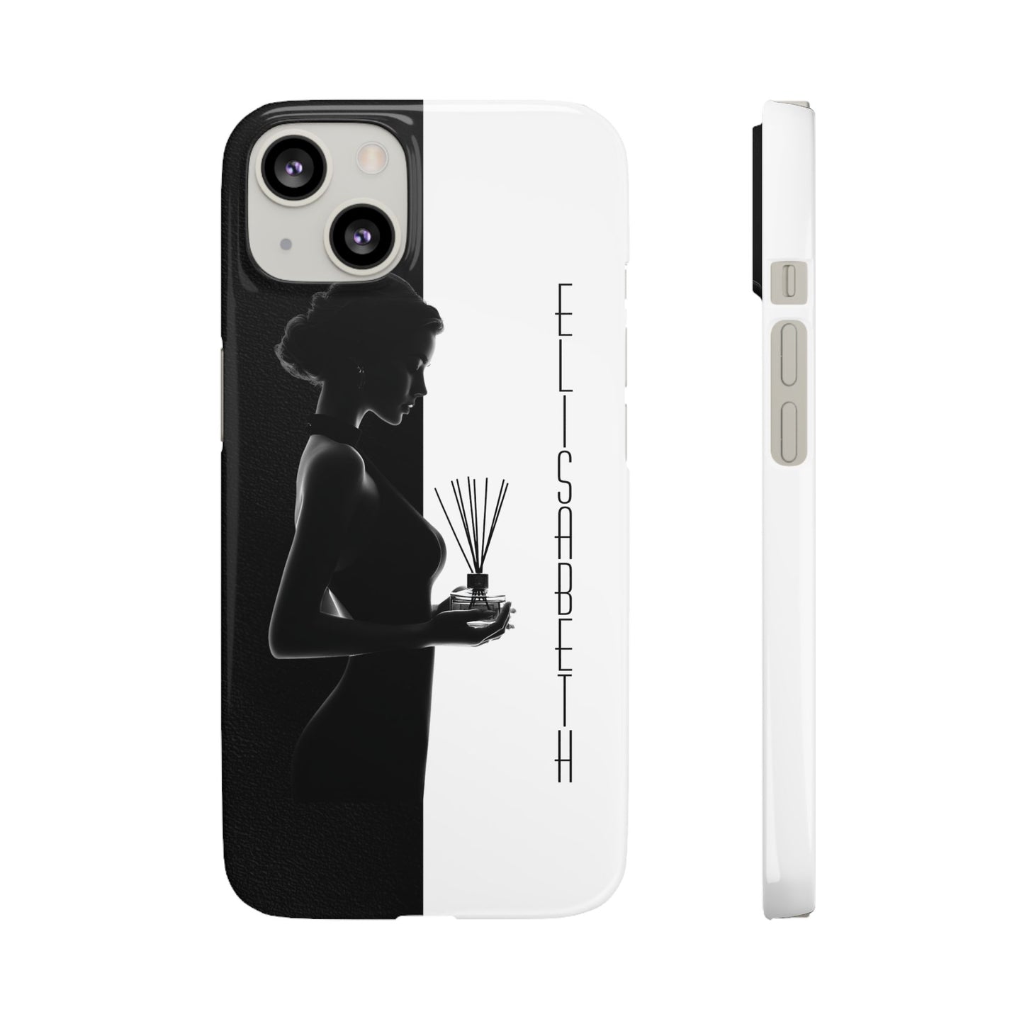 Custom Black and White Snap Case for Women Phone Cover for iPhone and Samsung