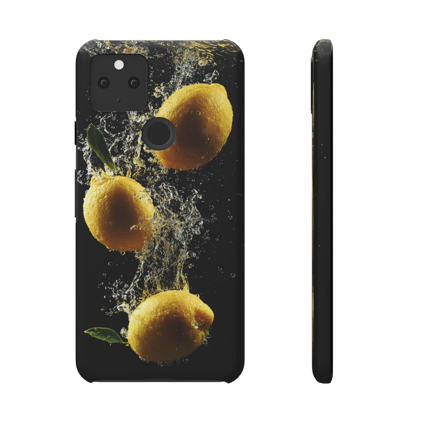 Lemon Splash Phone Case - Vibrant Snap Case, Fruit Lover Gift, Summer Vibes, Kitchen Decor, Unique Phone Accessories