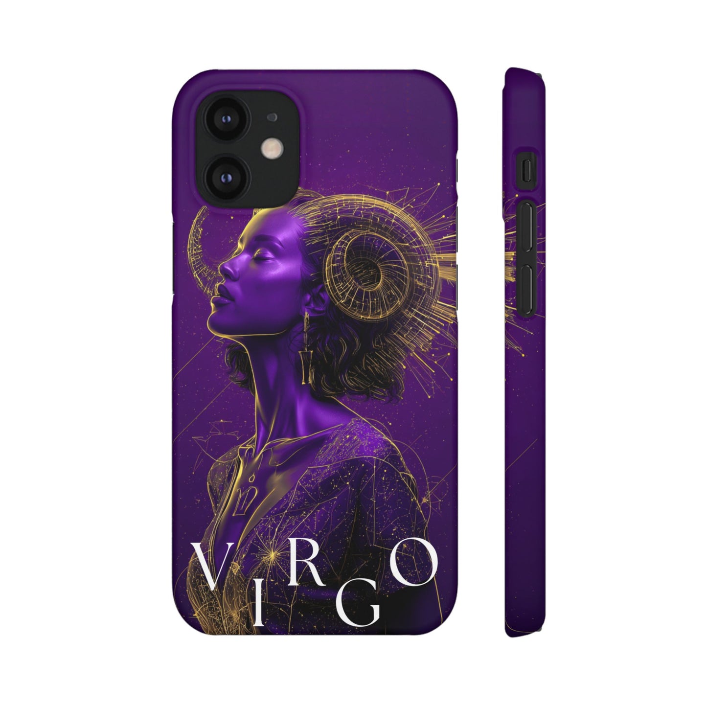 Purple Gold Celestial Virgo Snap Case and Protective Cover for Samsung and iPhone