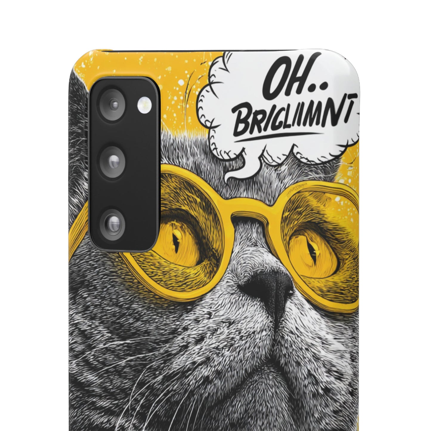 Playful Cat Snap Case - Quirky Phone Cover for Cat Lovers, Gift for Pet Enthusiasts, Funny Accessory for Any Occasion