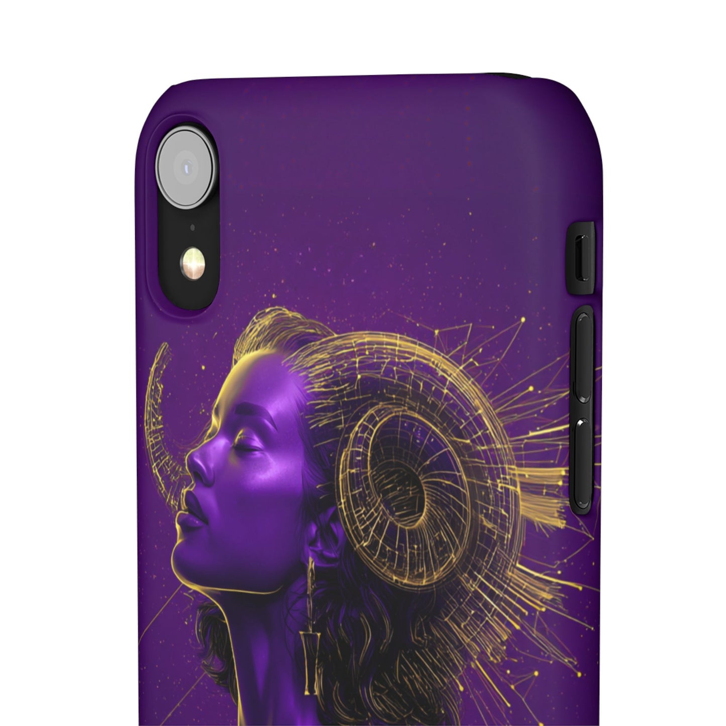 Purple Gold Celestial Virgo Snap Case and Protective Cover for Samsung and iPhone