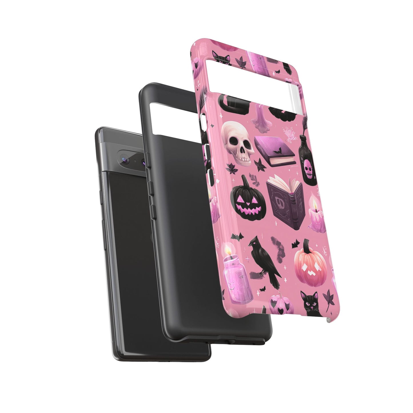Spooky Phone Case - Halloween Design, Cute Costume Accessory, Fall Decor, Gift for Cat Lovers, Witchy Vibes, Trick or Treat