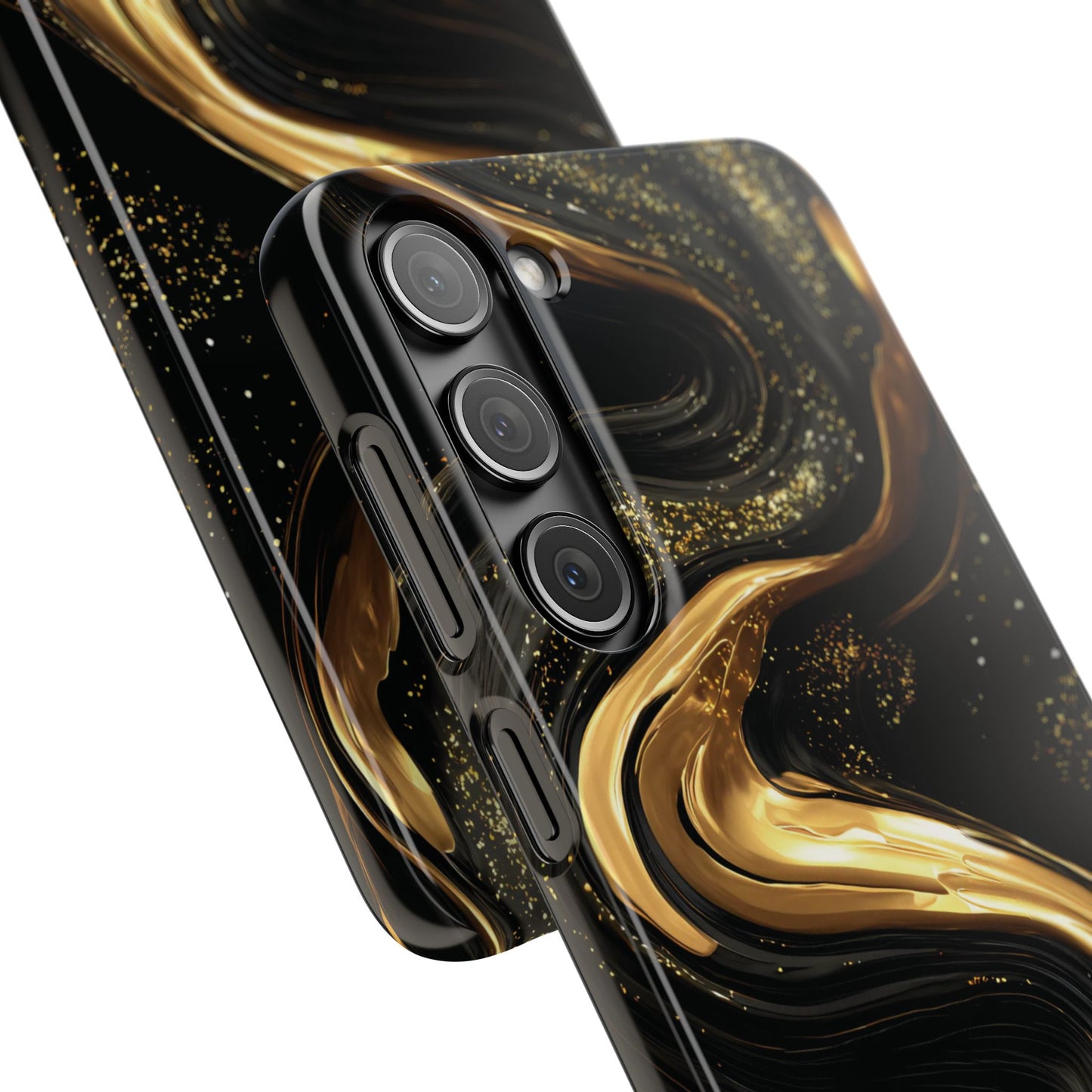 Elegant Gold Swirl Snap Case - Stylish Phone Cover, Modern Accessory, Gift for Her, Luxe Phone Case, Trendy Decor