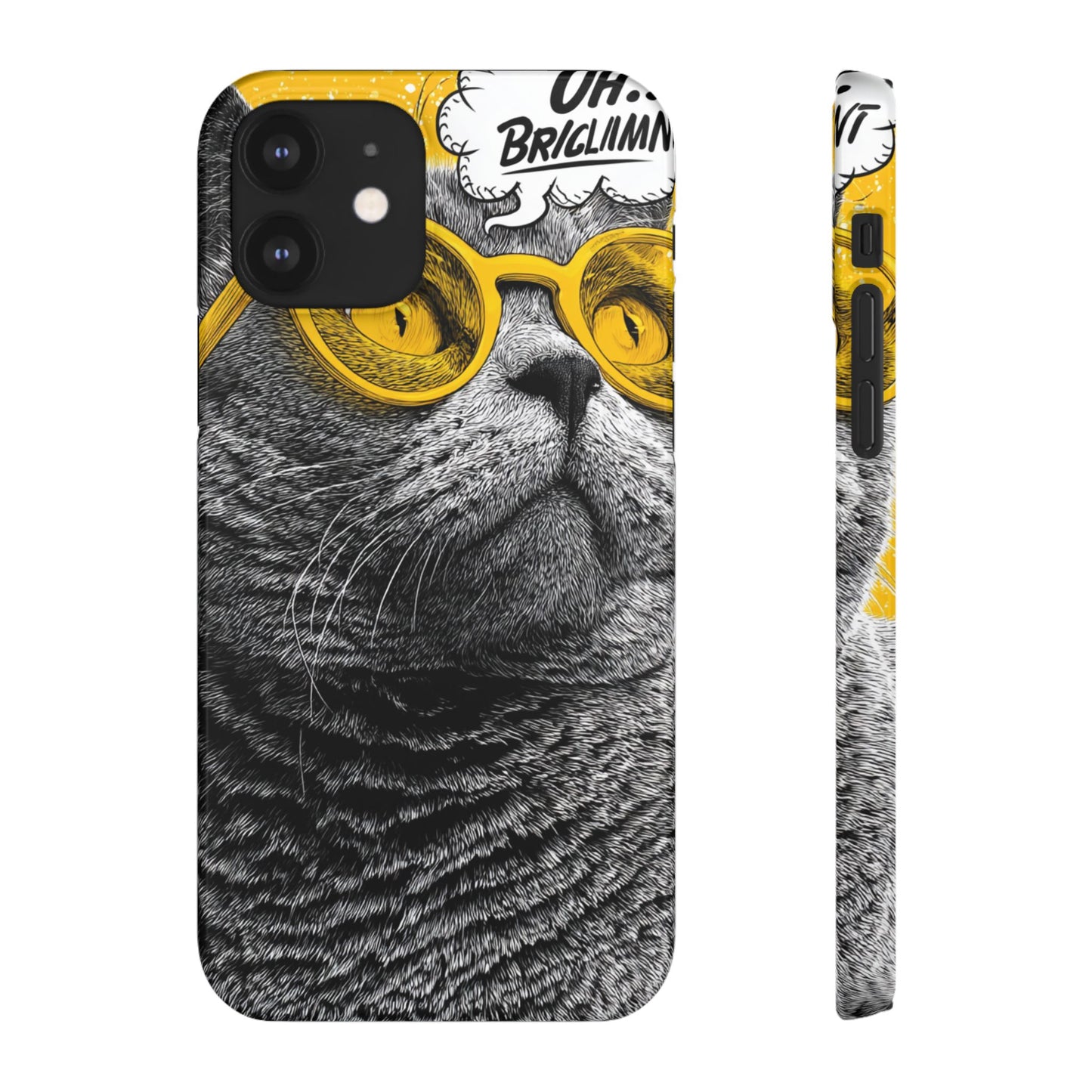 Playful Cat Snap Case - Quirky Phone Cover for Cat Lovers, Gift for Pet Enthusiasts, Funny Accessory for Any Occasion