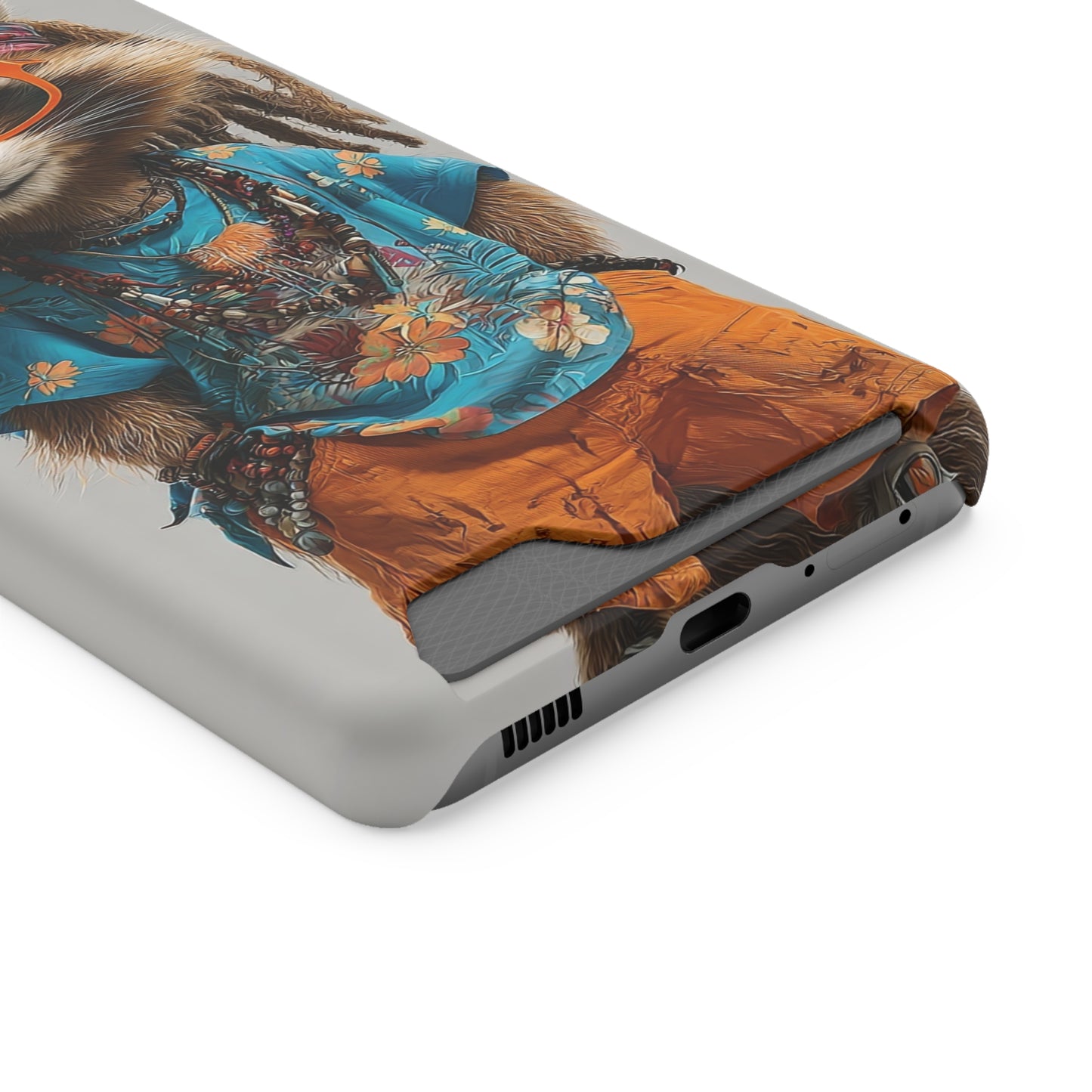 Boho Raccoon Phone Case with Card Holder, Cute Animal Phone Cover, Retro Stylish Phone Protector, Gifts for Animal Lovers, Trendy [...]