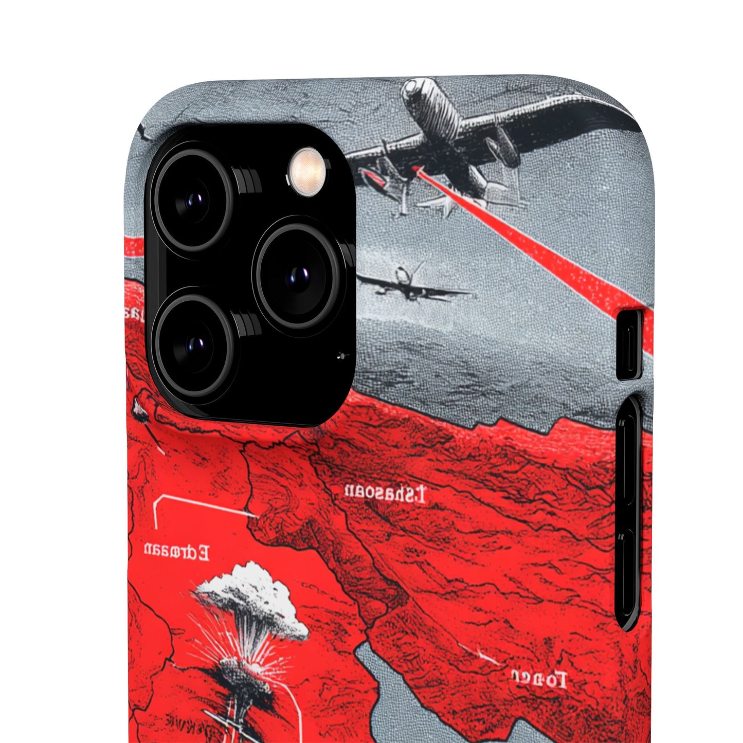 Bold Graphic Snap Case with Dramatic Design, Unique Phone Cover, Artistic Protection for iPhone, Trendy Gadget Gift, Edgy Tech Accessory