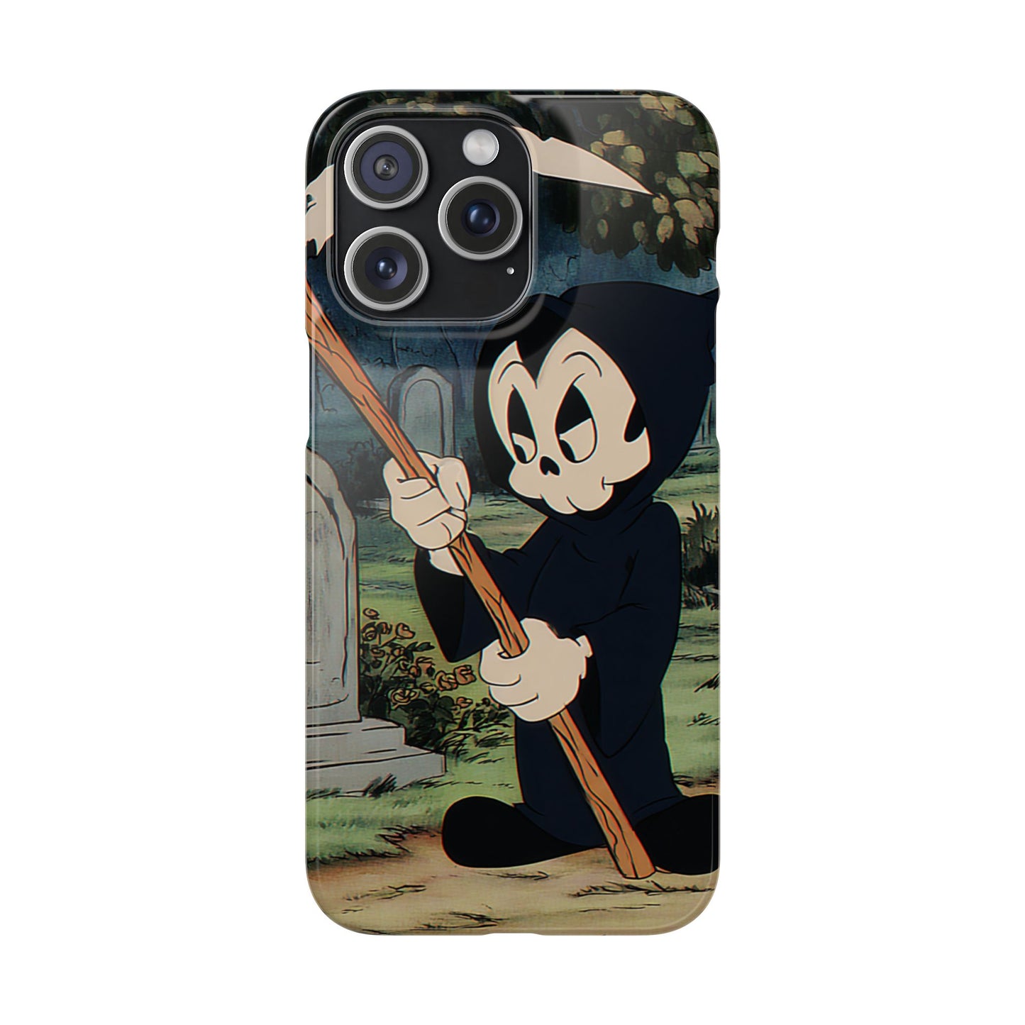 Grim Reaper Snap Case, Halloween Phone Case, Cute Death Phone Cover, Spooky Accessories, Unique Phone Protector