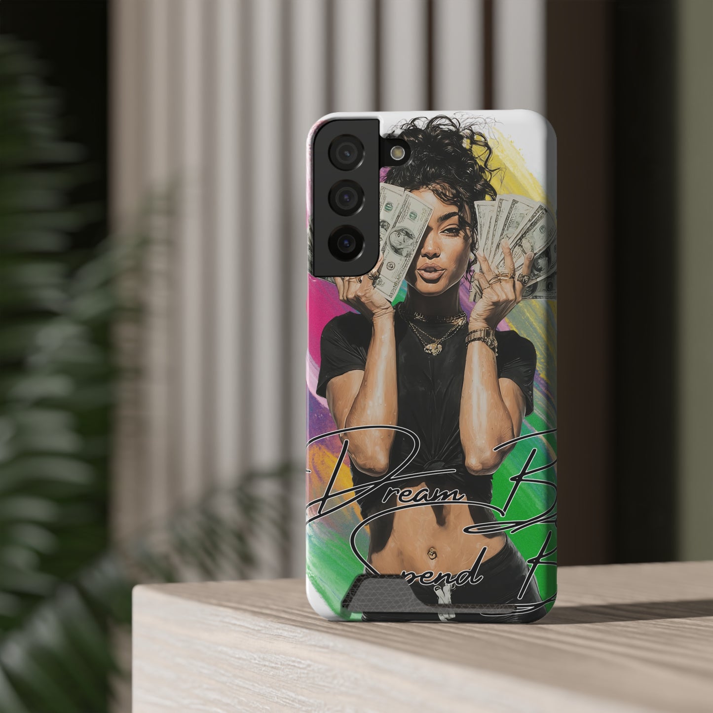 Vibrant Phone Case with Card Holder - Dream Big, Stylish Accessory for Teens & Young Adults, Perfect Gift for Birthdays, Graduations, [...]